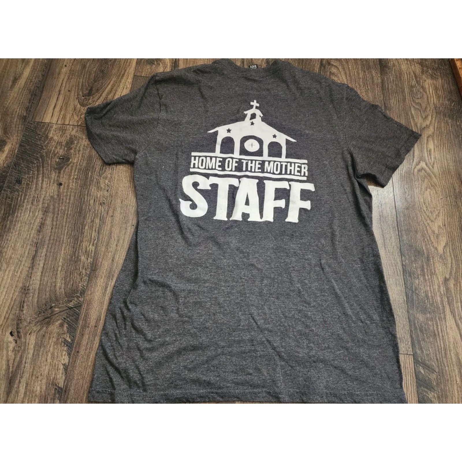 Vintage Catholic Church All For Mary Ever Virgin Mary Religious Staff Mens M Shirt Size US M / EU 48-50 / 2 - 2 Thumbnail