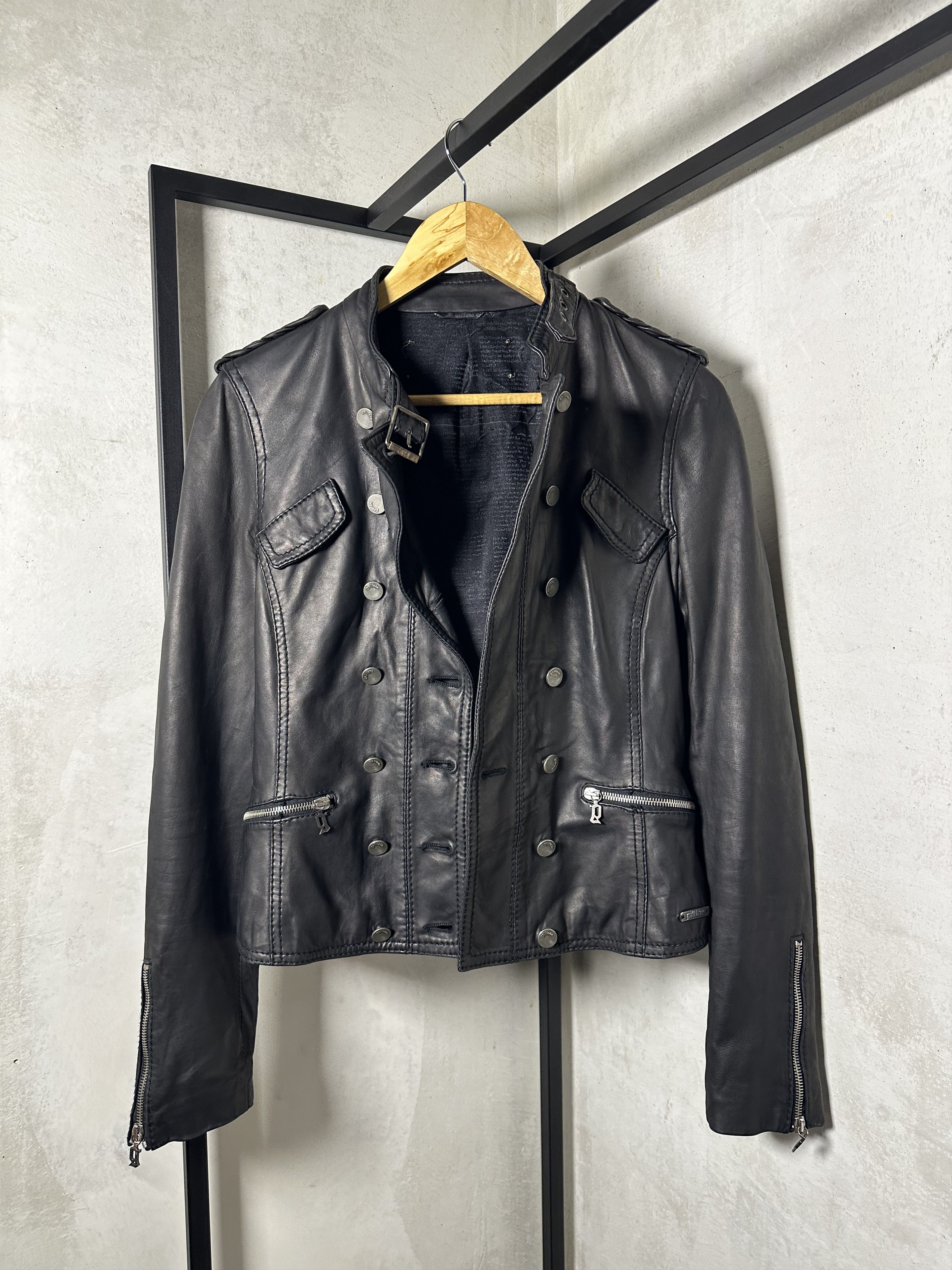 John Galliano John Galliano Napoleon Leather Jacket Size S / US 4 / IT 40 - 4 Thumbnail