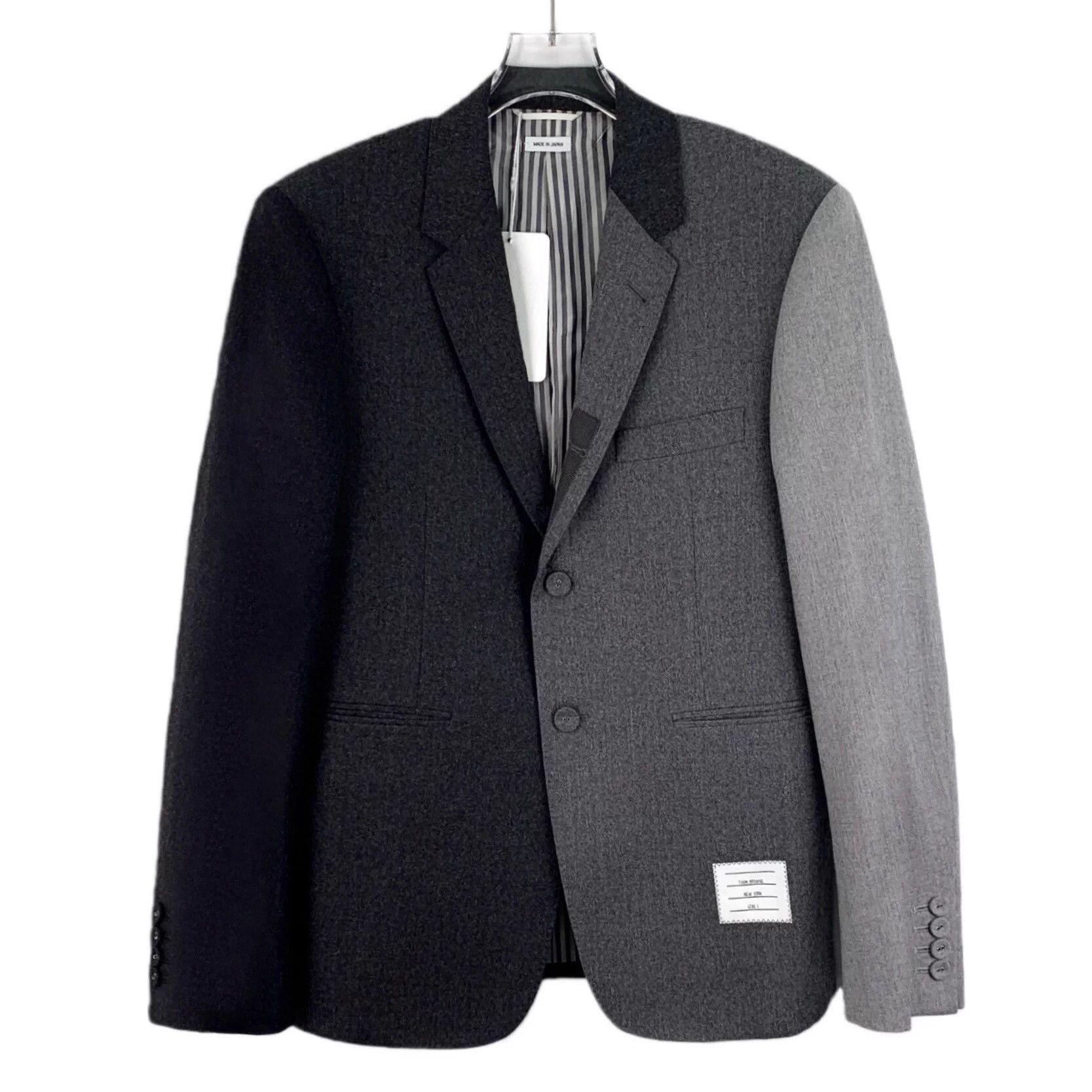 Thom Browne THOM BROWNE Color Block Wool Blazer 1 S 99% Size US S / EU 44-46 / 1 - 1 Thumbnail