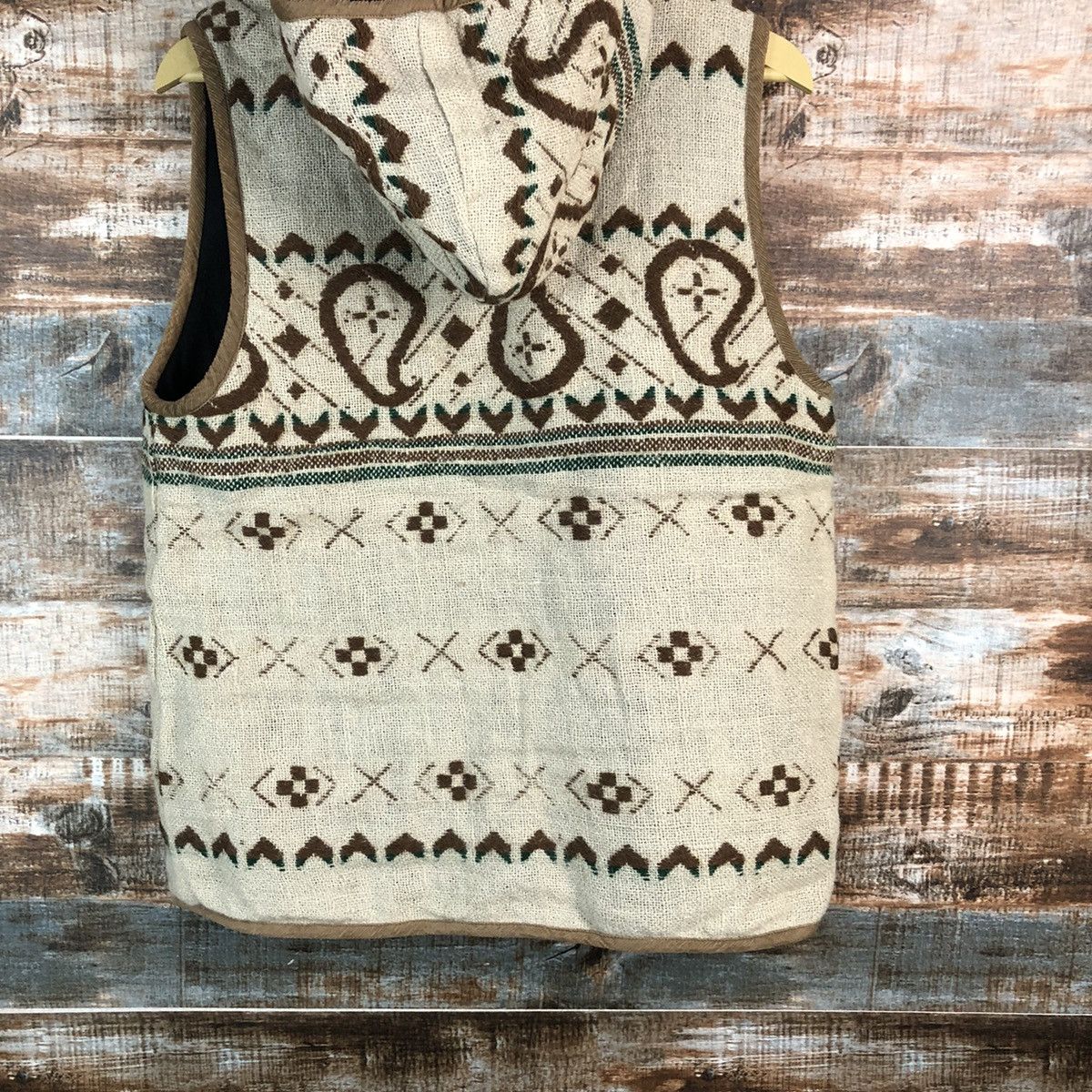 Japanese Brand Amina Brown Cardigan Hoodie Vest #A2301 Size US M / EU 48-50 / 2 - 16 Thumbnail