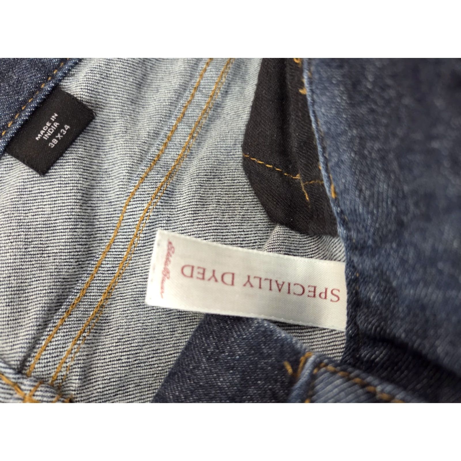 Eddie Bauer Eddie Bauer Jeans Men's 38X31 Dark Blue Relaxed Straight 5-Pocket Denim Cotton Button Zip Inseam 31"} Size US 38 / EU 54 - 6 Thumbnail