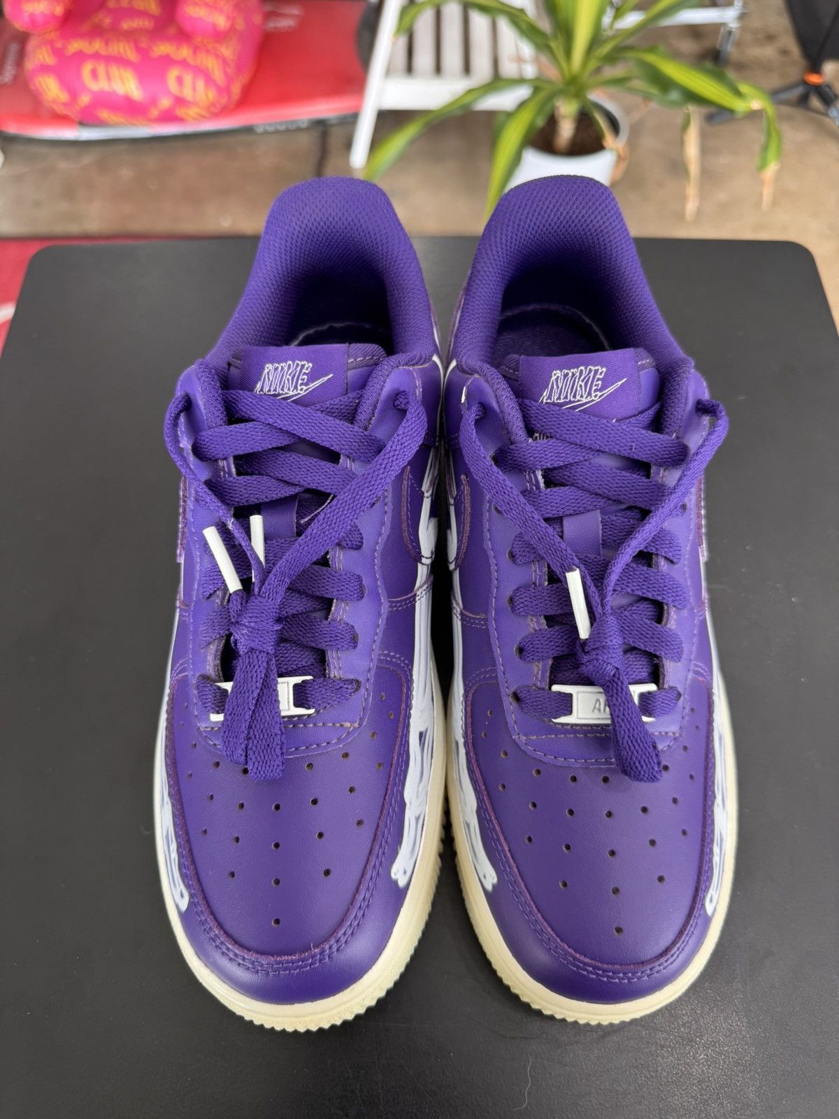 Nike Nike Air Force 1 Low ‘07 Purple Skeleton Size 6 (2021) Size US 6 / EU 39 - 2 Thumbnail
