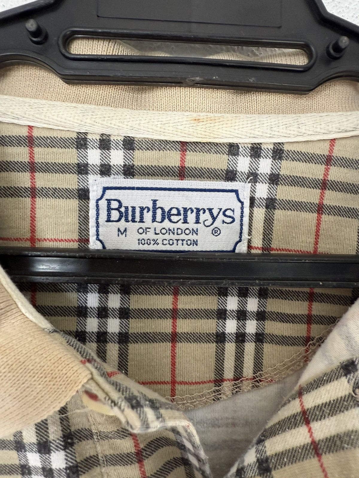 Burberry VINTAGE POLOS BURBERRY LONDON BEIGE CHECKERED RARE COLOUR Size US M / EU 48-50 / 2 - 4 Thumbnail