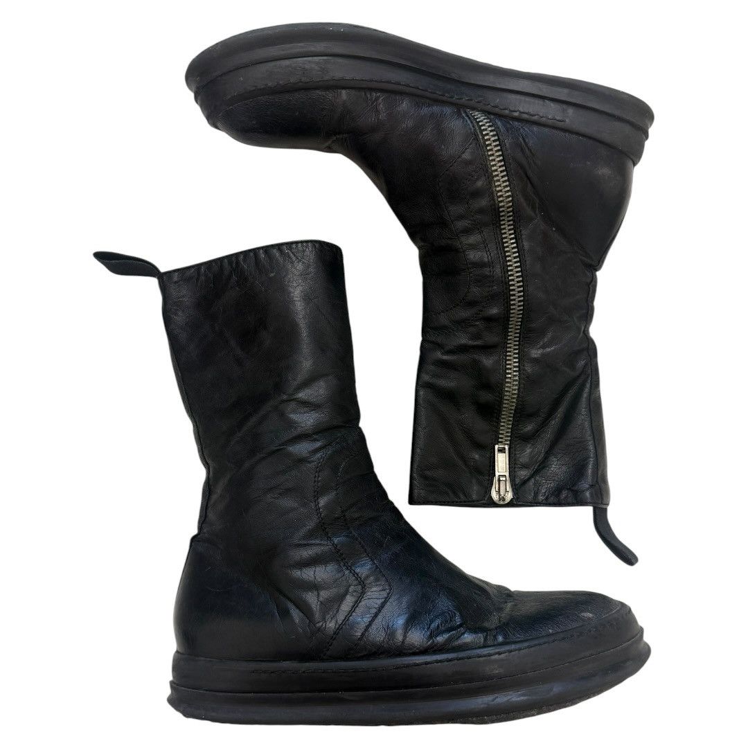Rick Owens Calfskin Mohawk Basket Creeper Boots | Grailed