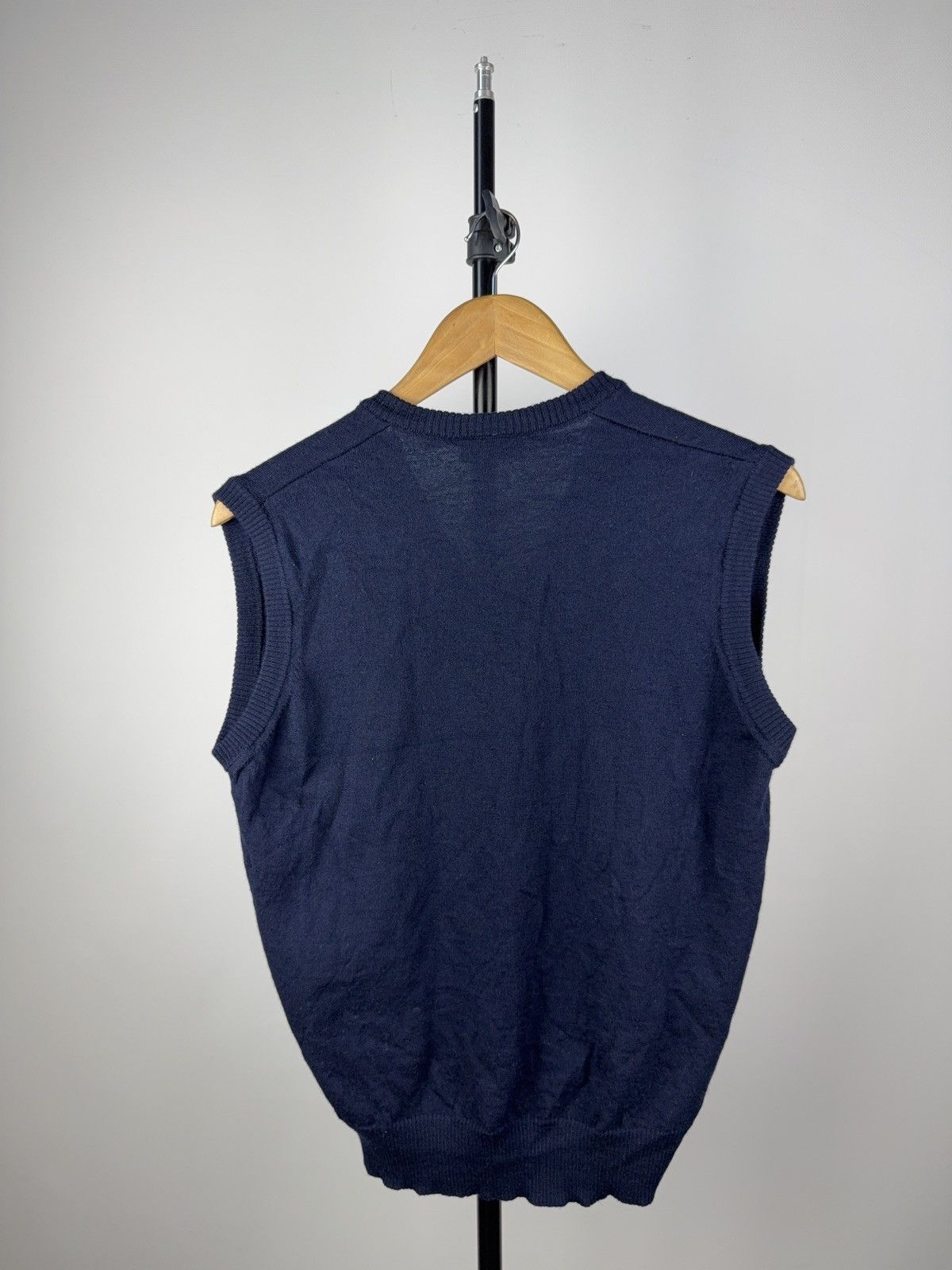 Lacoste × Vintage Vintage Lacoste Wool Sweater Vest Navy Blue Made in France Size US S / EU 44-46 / 1 - 6 Thumbnail