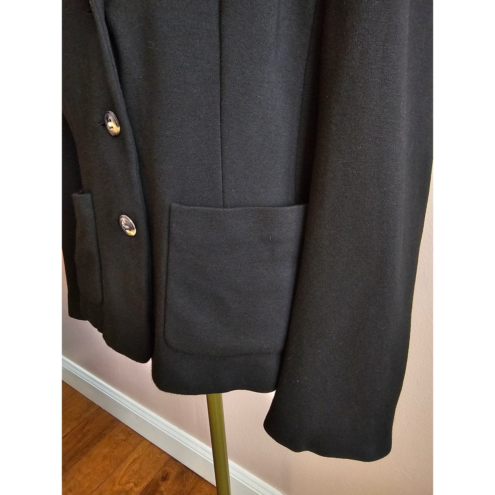 Escada ESCADA Women's Knit 3 Button Stretch Jersey Blazer Jacket 40 Size M / US 6-8 / IT 42-44 - 5 Thumbnail
