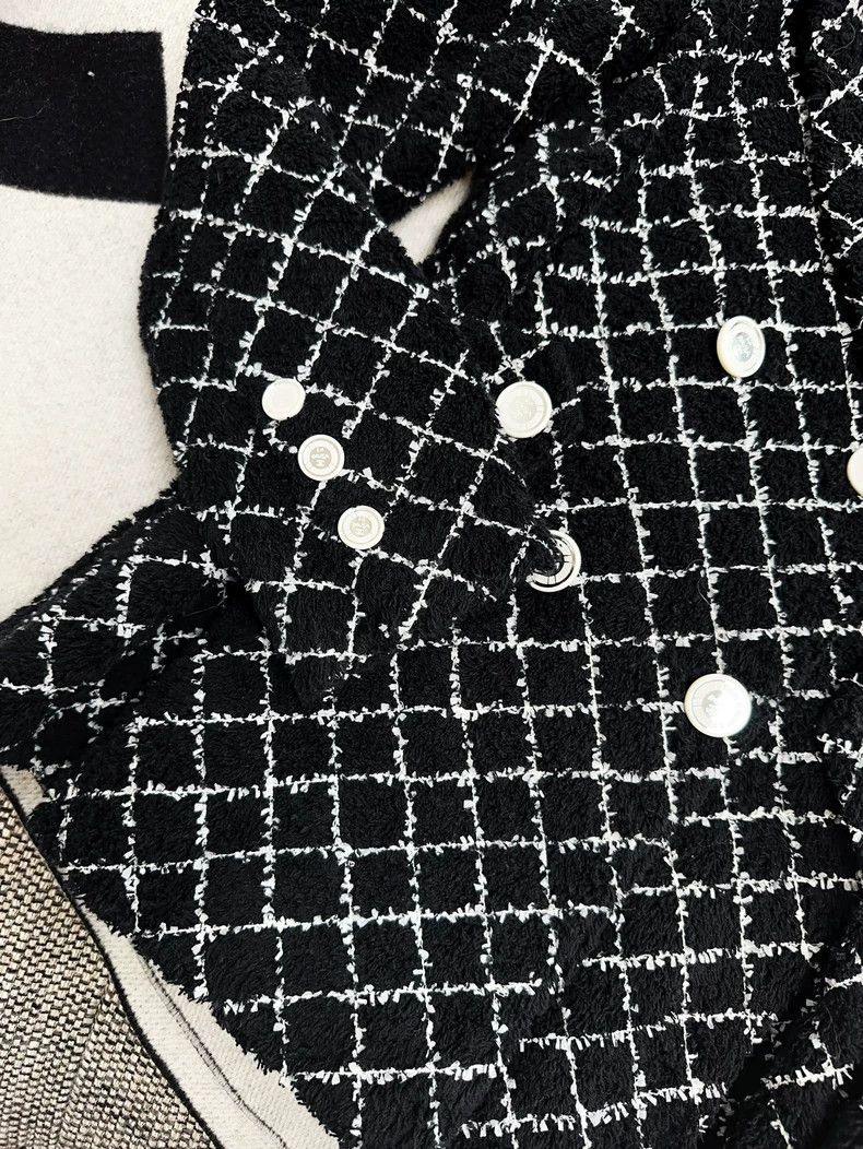 Chanel Chanel Cruise series black diamond check double-breasted t Size XS / US 0-2 / IT 36-38 - 4 Thumbnail