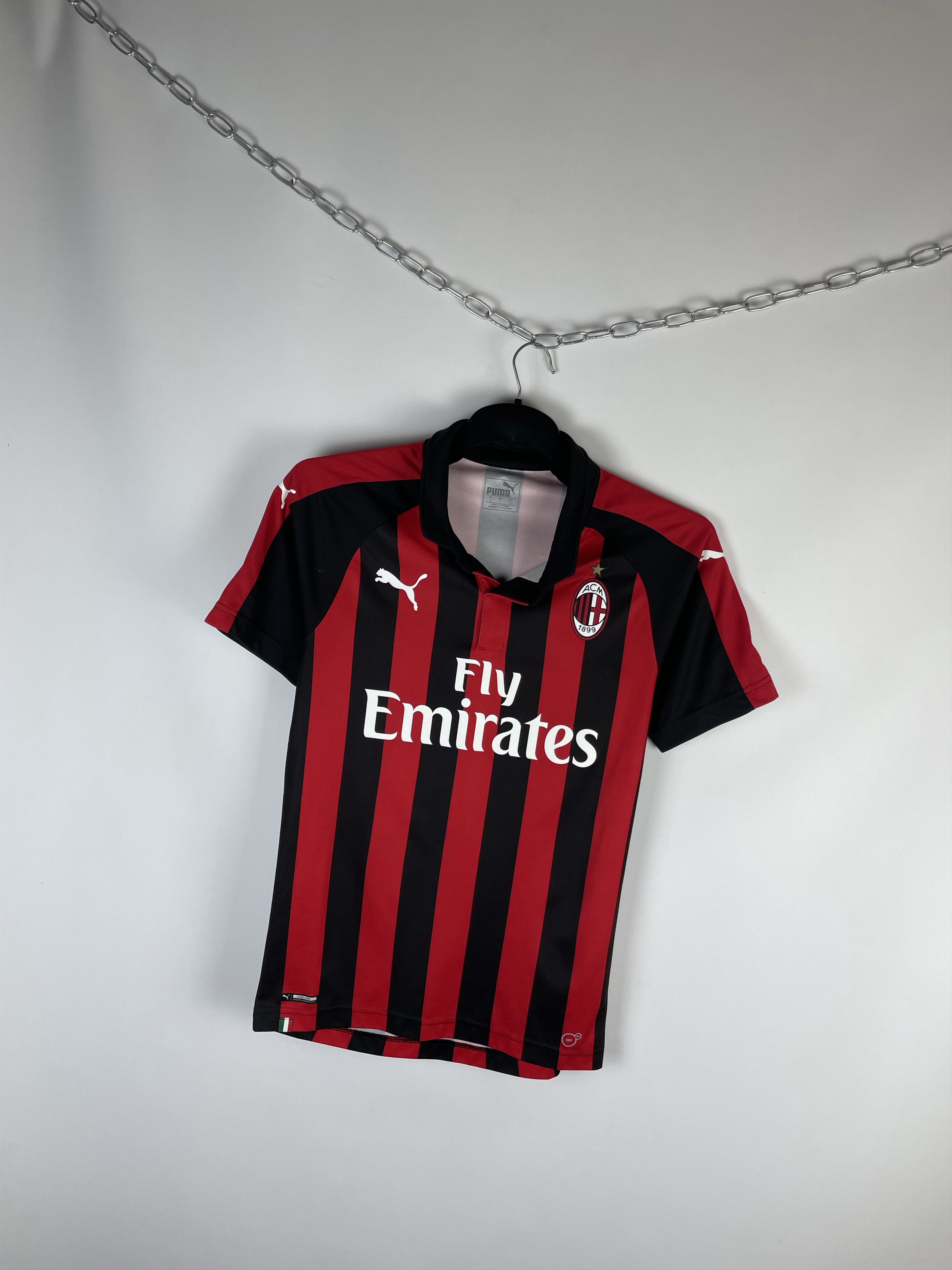 Puma Puma FC AC Milan Italy 2018/2019 Home Soccer Size US S / EU 44-46 / 1 - 2 Thumbnail