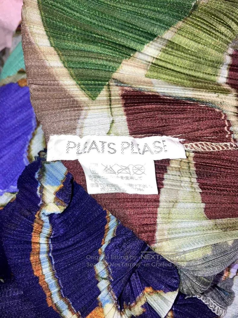Issey Miyake Issey Miyake Colorful Tile Geometric Block Pleated Turtlen Size L / US 10 / IT 46 - 4 Thumbnail