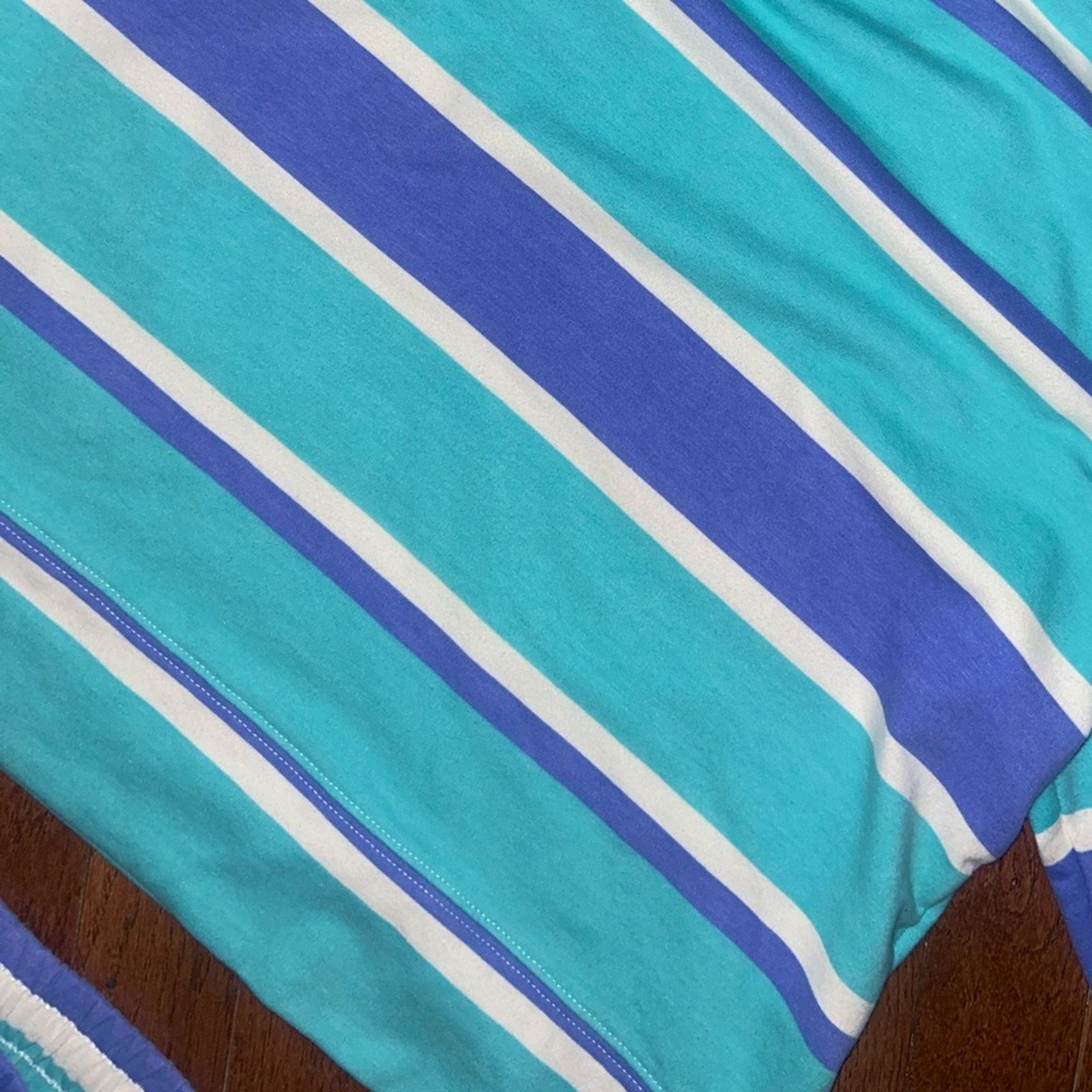 Wildfox NWOT Wildfox Blue and Green Striped Jogger Set $160 MSRP Size 30" / US 8 / IT 44 - 8 Thumbnail