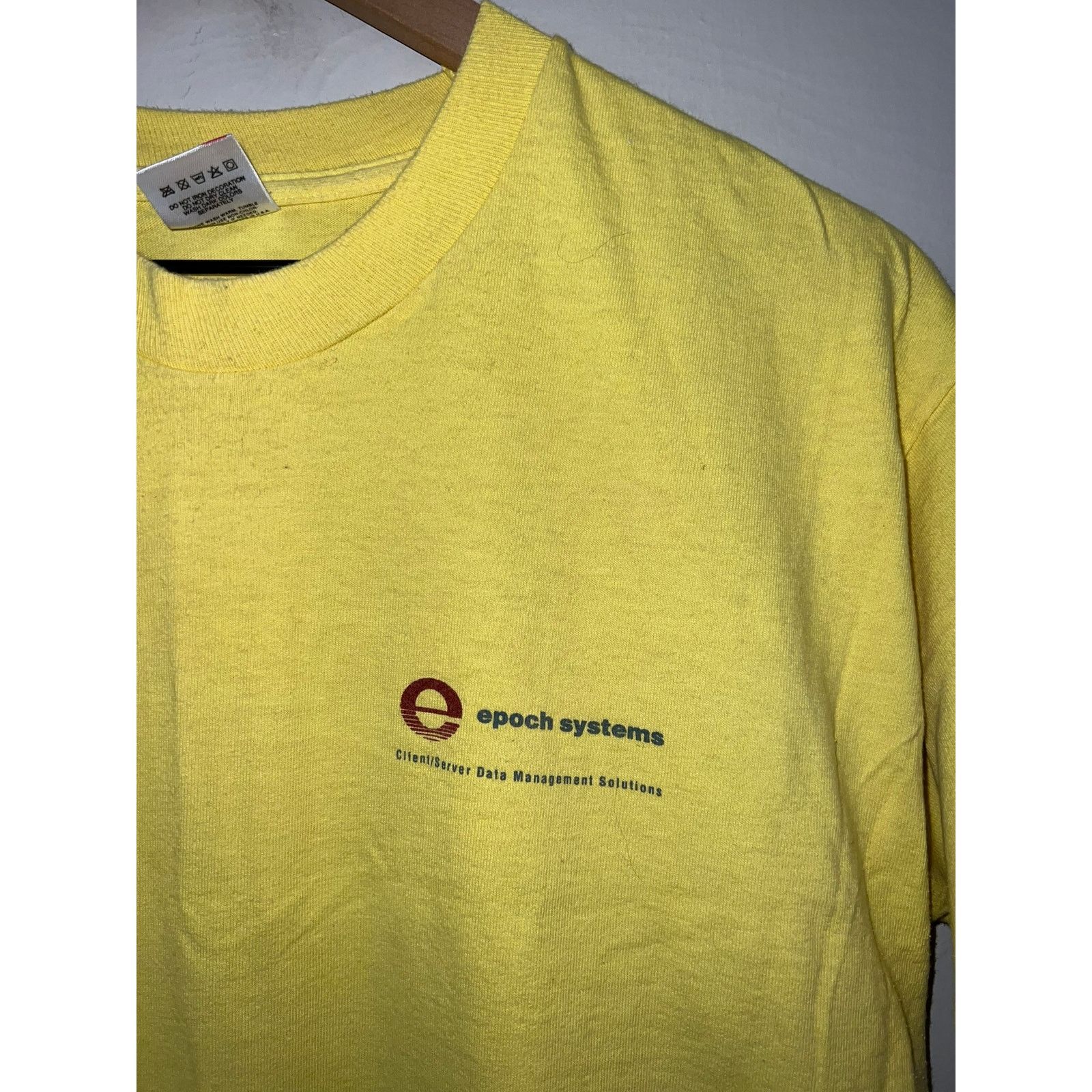 Fruit Of The Loom Vintage Data Software Shirt Epoch Systems Tee 90s VTG L Size US L / EU 52-54 / 3 - 3 Thumbnail