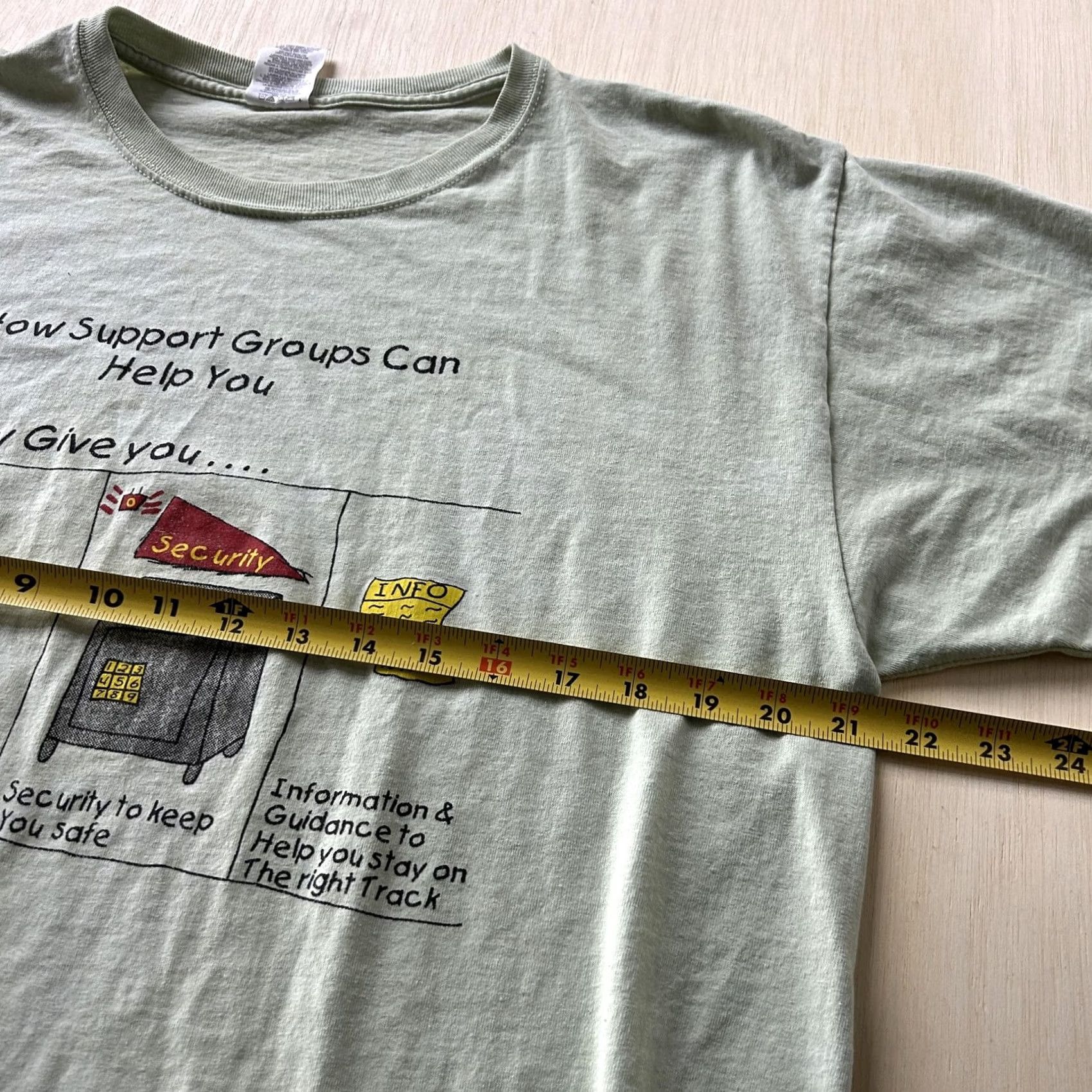 Jerzees Jerzees Shirt Mens Large Green Graphic Tee Mental Health Support Groups Crew Neck Short Sleeve Size US L / EU 52-54 / 3 - 4 Thumbnail