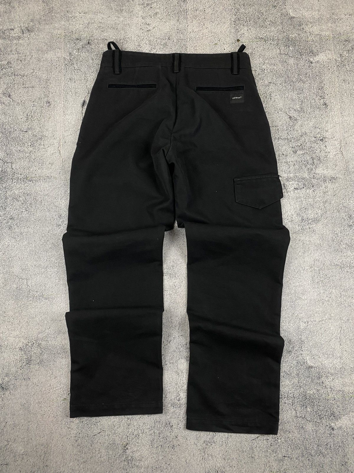 Off White Rare Cargo Multi-Pocket Big Logo Hype Pants