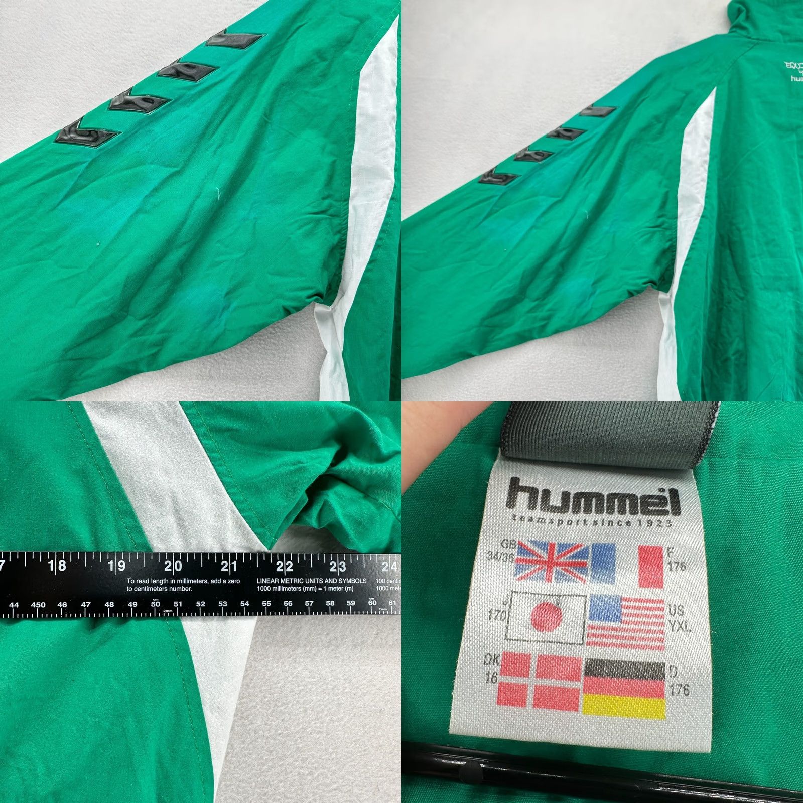 Hummel Hummel Track Jacket Green Men's XL Long Sleeve Full Zip Pockets XL Green Track Jacket Soccer Winter Pockets Mens XL Size US XL / EU 56 / 4 - 8 Thumbnail