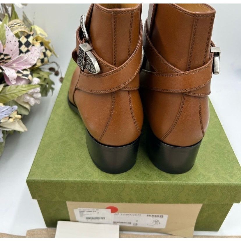Gucci Men, Gucci, leather ankle boots size 9, made in Italy Size US 9.5 / EU 42-43 - 7 Thumbnail