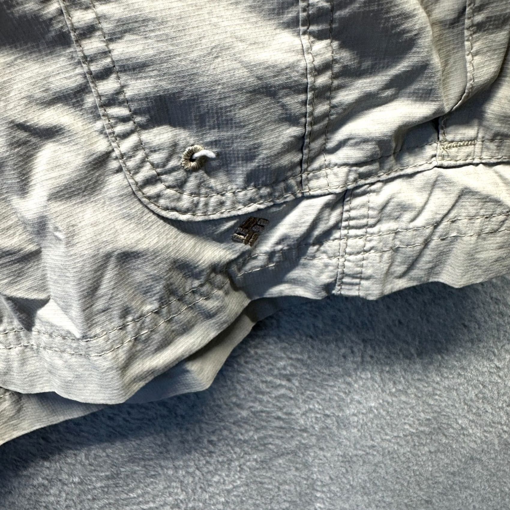 Vintage Columbia Shorts Cargo Outdoor Nylon Gray XXL XL? Size US 36 / EU 52 - 6 Thumbnail