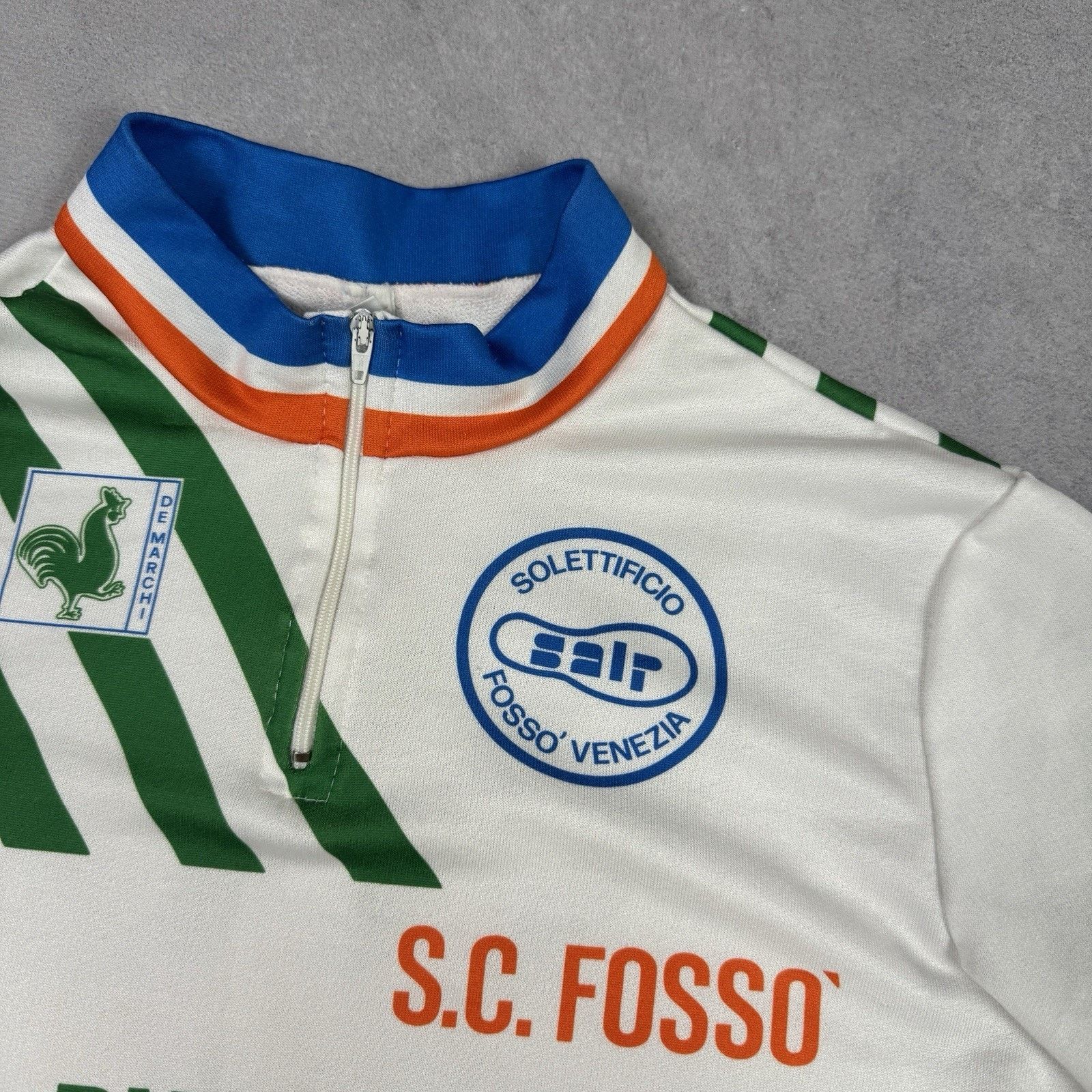 Vintage Vintage De Marchi Cassa Rurale Bojon Cycling Jersey Size 5 Size US M / EU 48-50 / 2 - 3 Thumbnail