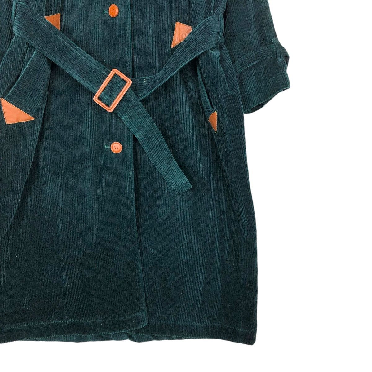 Issey Miyake 🔥VINTAGE 80’s LONG JACKET CORDUROY ISSEY SPORT LEATHER PARTS Size US M / EU 48-50 / 2 - 8 Thumbnail