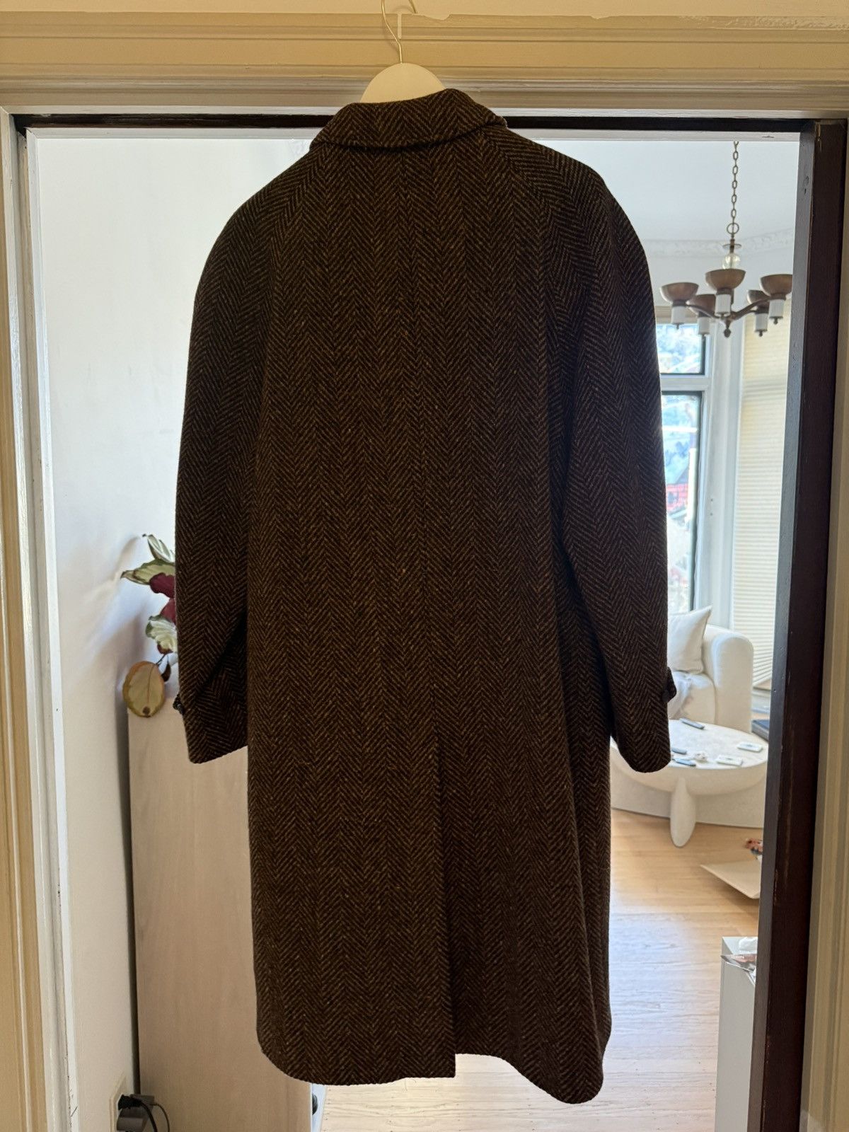 Aime Leon Dore Herringbone wool topcoat brown Size US XL / EU 56 / 4 - 2 Thumbnail