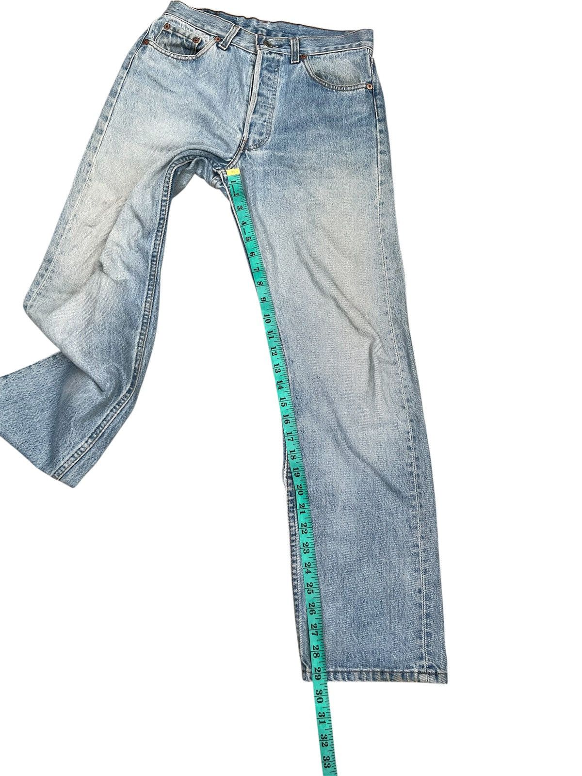 Levi's Vintage Clothing Vintage 90s Levis 501 USA Perfect Sun Faded Jeans Size US 30 / EU 46 - 16 Thumbnail