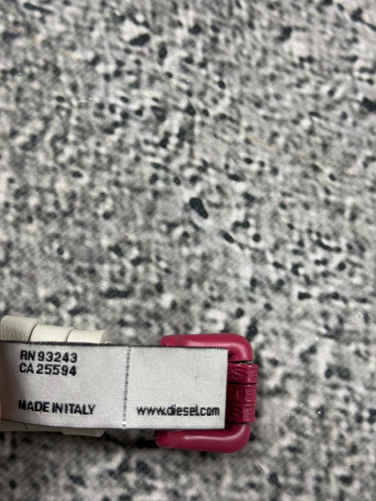 Diesel Diesel leather belt multicolour moving letters Y2K white Size ONE SIZE - 5 Thumbnail