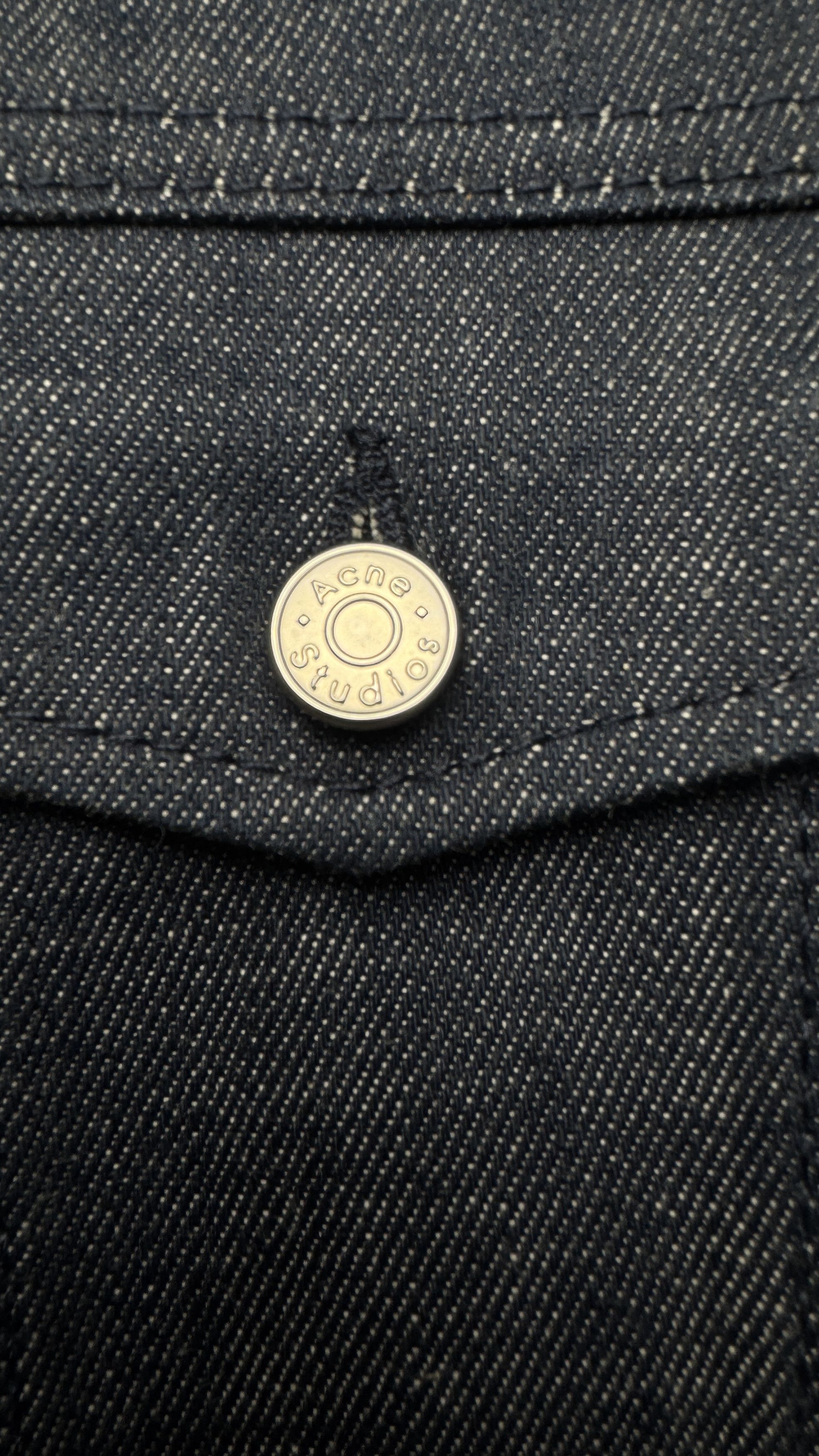 Acne Studios Acne Studios Cropped Denim Jacket in Raw Indigo Size XS / US 0-2 / IT 36-38 - 8 Thumbnail