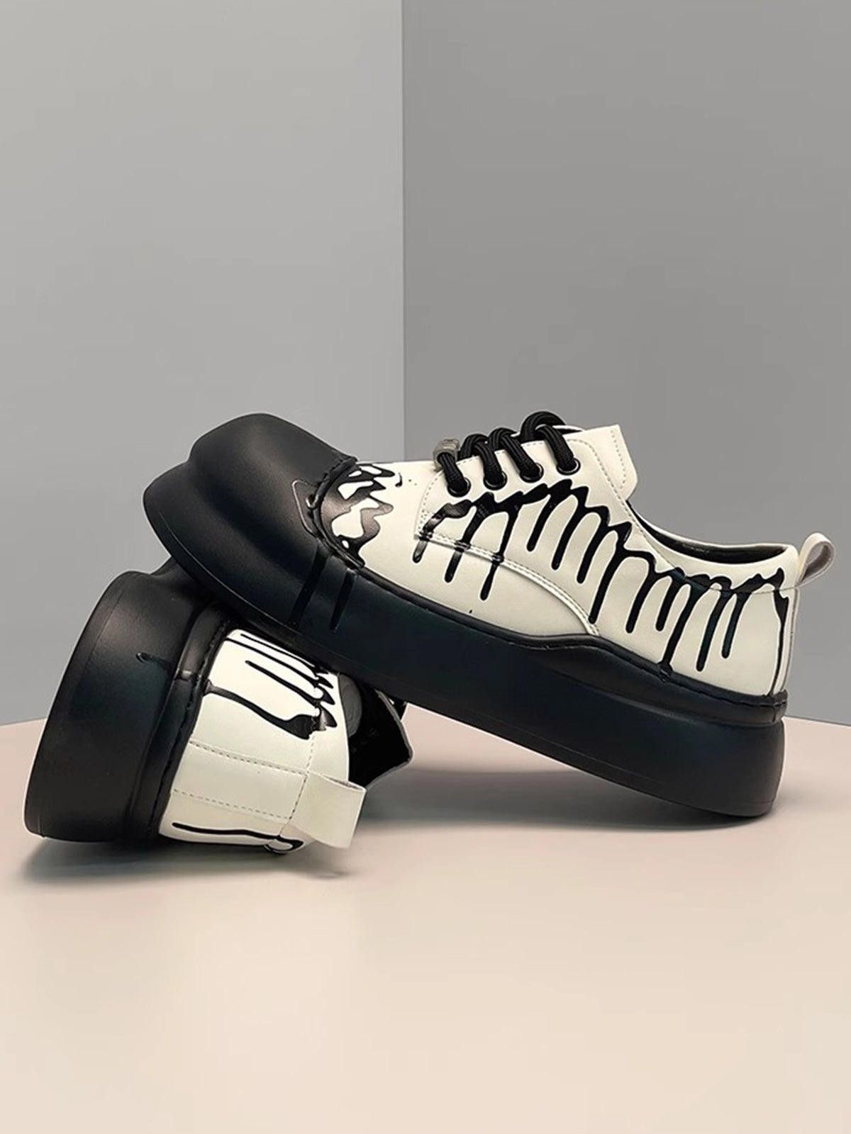 Japanese Brand Graffiti Derby Platform Toe Shoes - 2459 Size US 7 / EU 40 - 8 Thumbnail