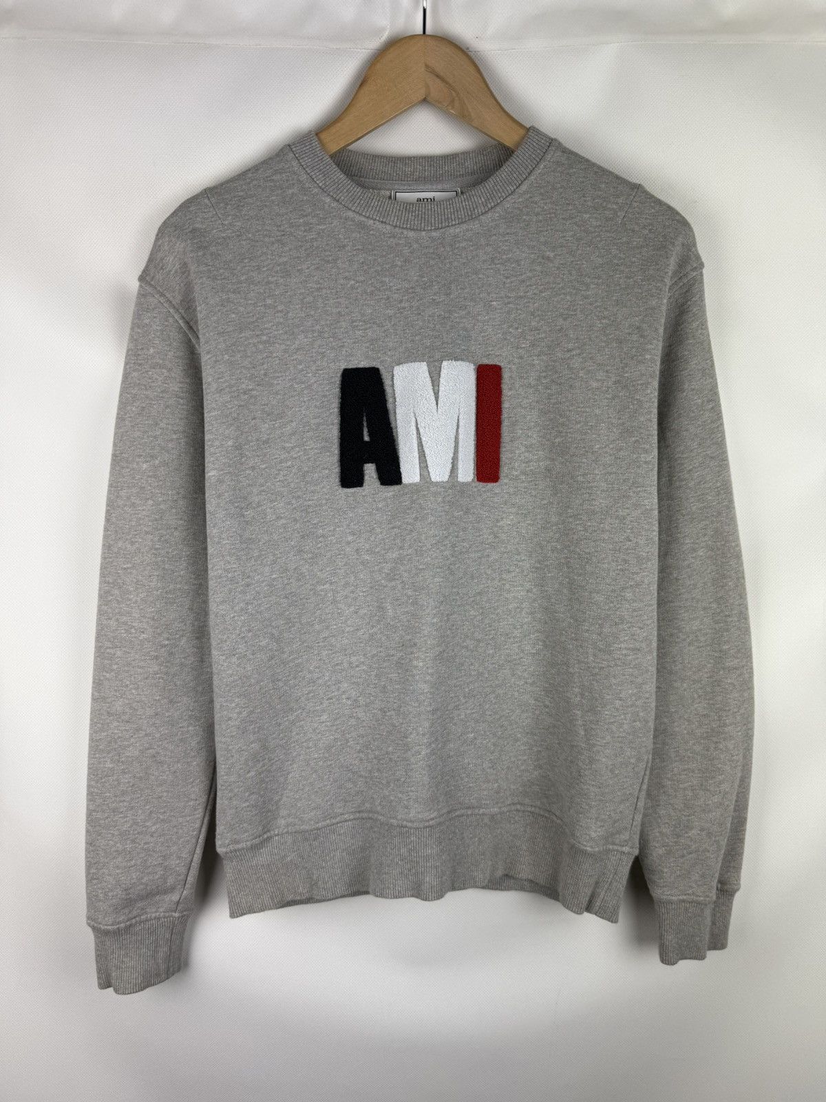 AMI Ami Alexandre Mattiussi Men’s Big Logo Sweatshirt Pullover Size US S / EU 44-46 / 1 - 1 Thumbnail