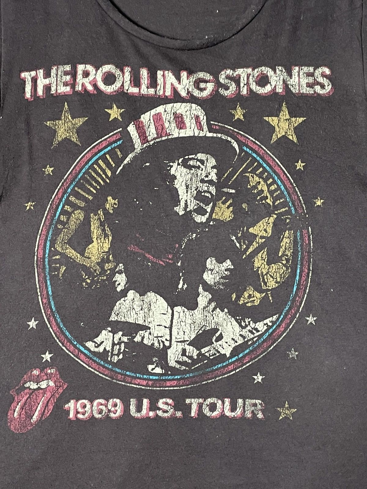 Band Tees × The Rolling Stones × Vintage The Rolling Stones Sleeveless Rock Shirt (42) Size US XS / EU 42 / 0 - 6 Thumbnail