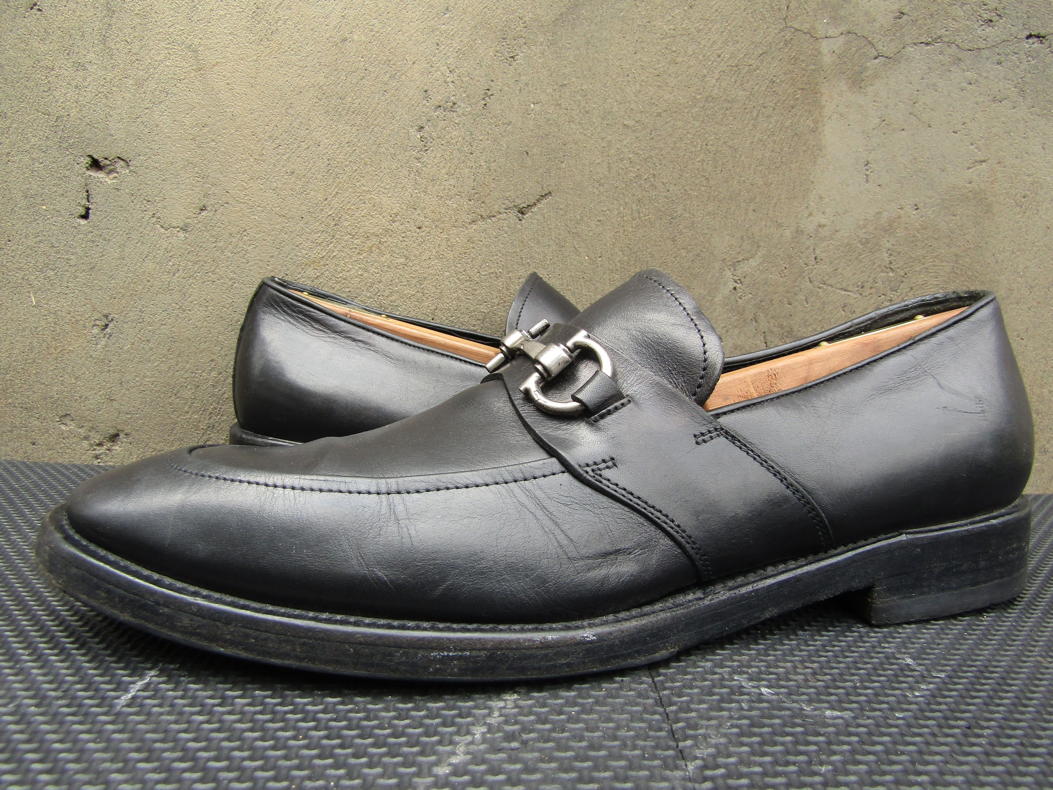 Salvatore Ferragamo Salvatore Ferragamo Mens JAZZ Gancini Silver Bit Loafers Size US 8 / EU 41 - 1 Thumbnail