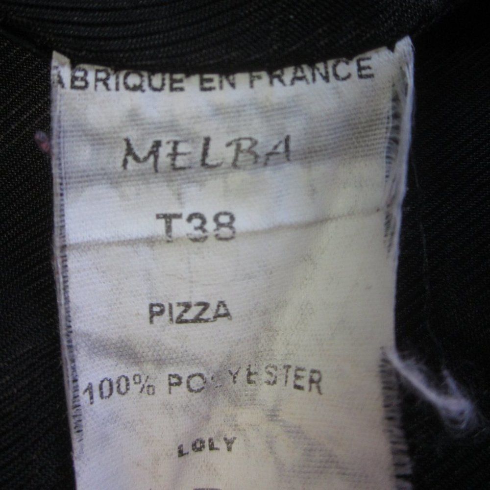 Vintage Womens Black Blazer Melba Vintage Made in France Size 38 Fi Size S / US 4 / IT 40 - 7 Thumbnail