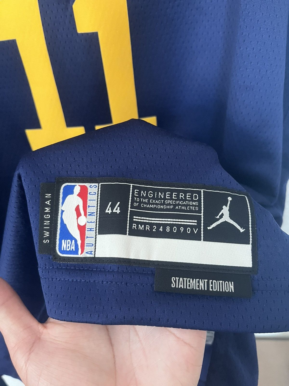 Jordan Brand Klay Thompson Golden State Warriors Jersey Nike Jordan NBA Size US M / EU 48-50 / 2 - 4 Thumbnail