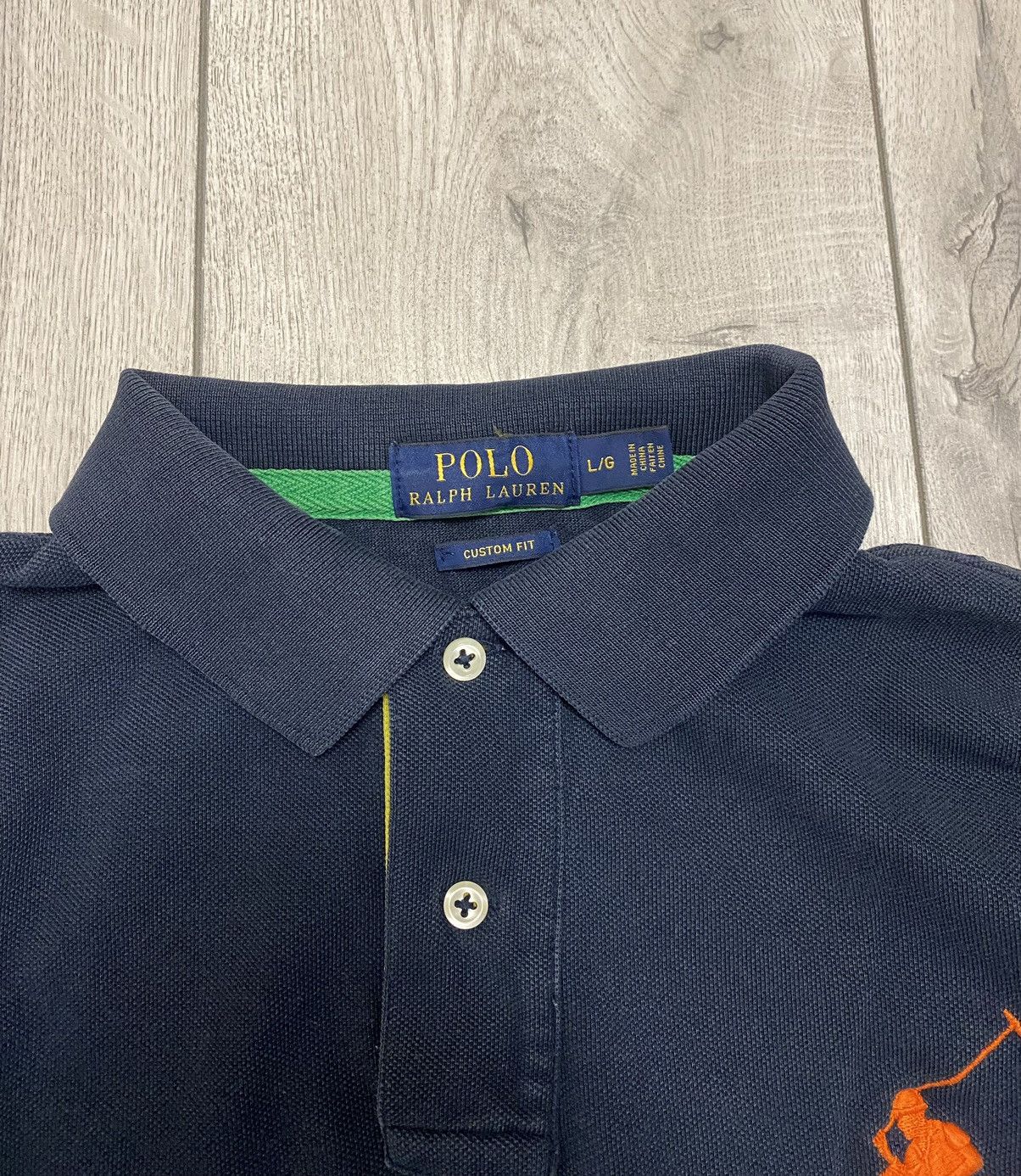 Polo Ralph Lauren × Ralph Lauren × Vintage Vintage Polo Ralph Lauren Y2K big pony #3 polo rugby faded Size US L / EU 52-54 / 3 - 4 Thumbnail