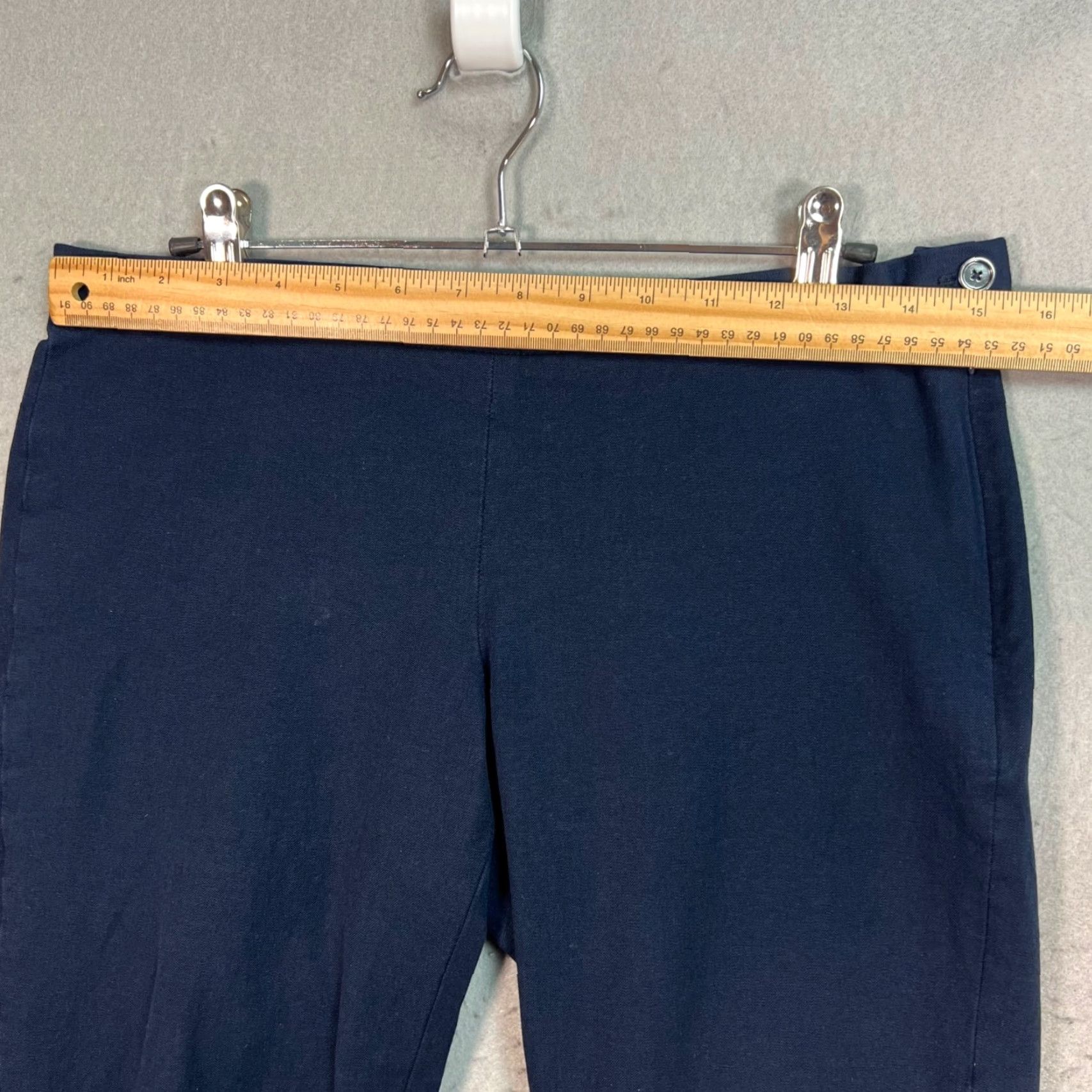 Banana Republic Banana Republic Sloan Fit Blue Pants Women Size 6 Viscose Cotton Blend Ankle Zip Size 28" / US 6 / IT 42 - 5 Thumbnail