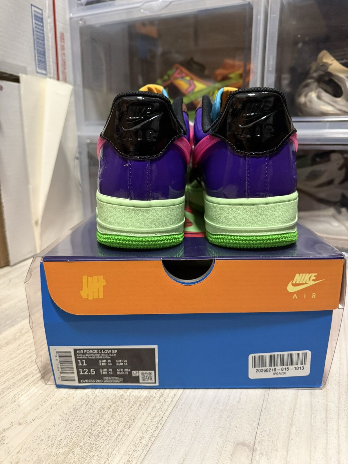 Nike × Undefeated Nike Air Force 1 Low Undefeated Pink Prime Size US 11 / EU 44 - 5 Thumbnail