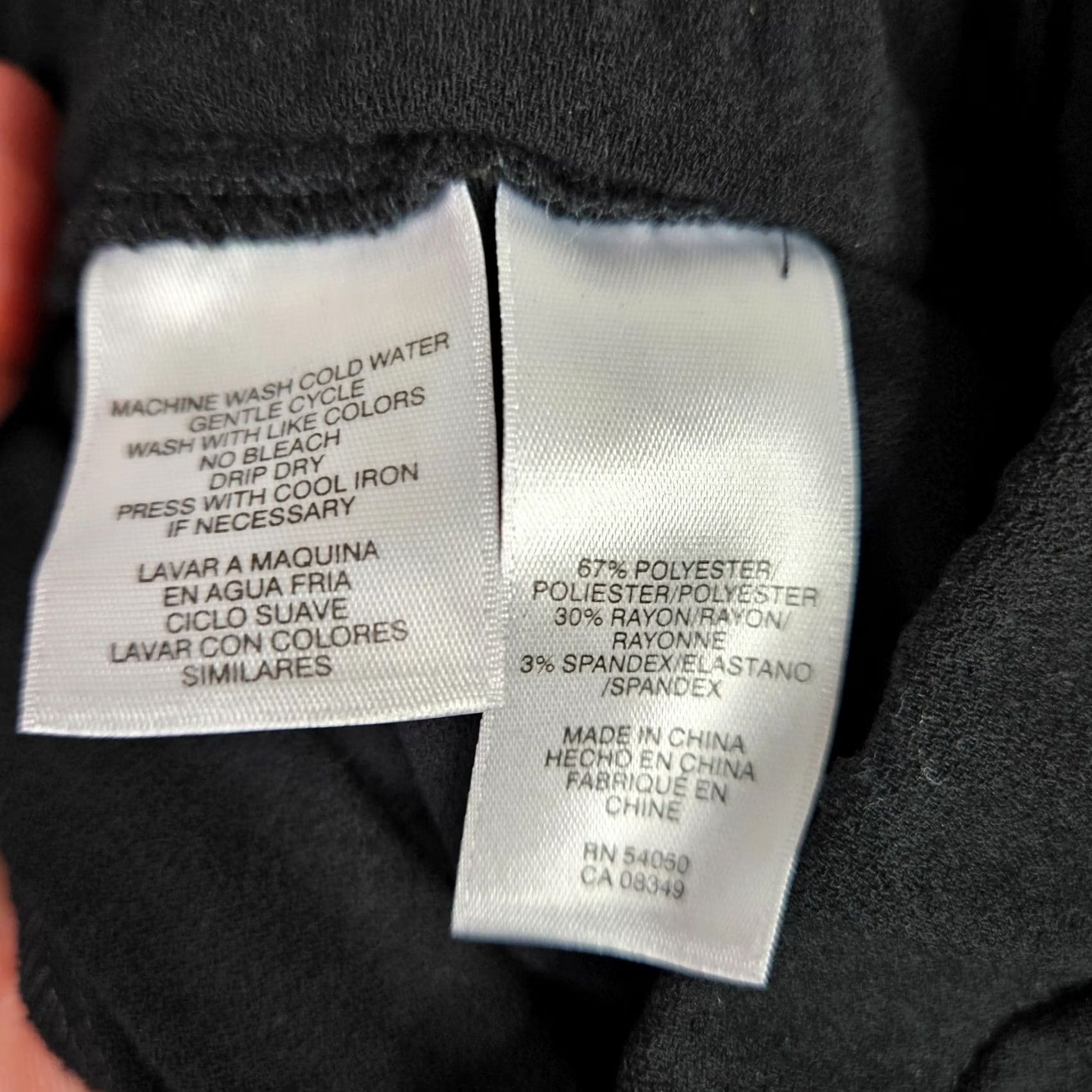 Jones New York Jones New York Pants Women 1X Black Pull On Career Straight Leg Plus Size 1X NWT Pants Size 40" / US 18 - 7 Thumbnail