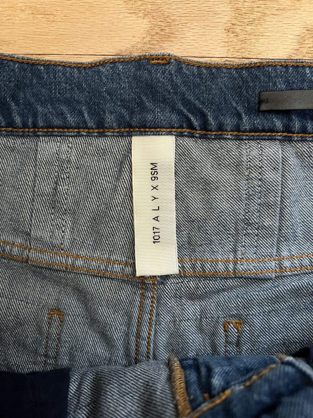 1017 ALYX 9SM × Blackmeans 1017 ALYX 9SM distressed straight-leg jeans Size US 32 / EU 48 - 3 Thumbnail