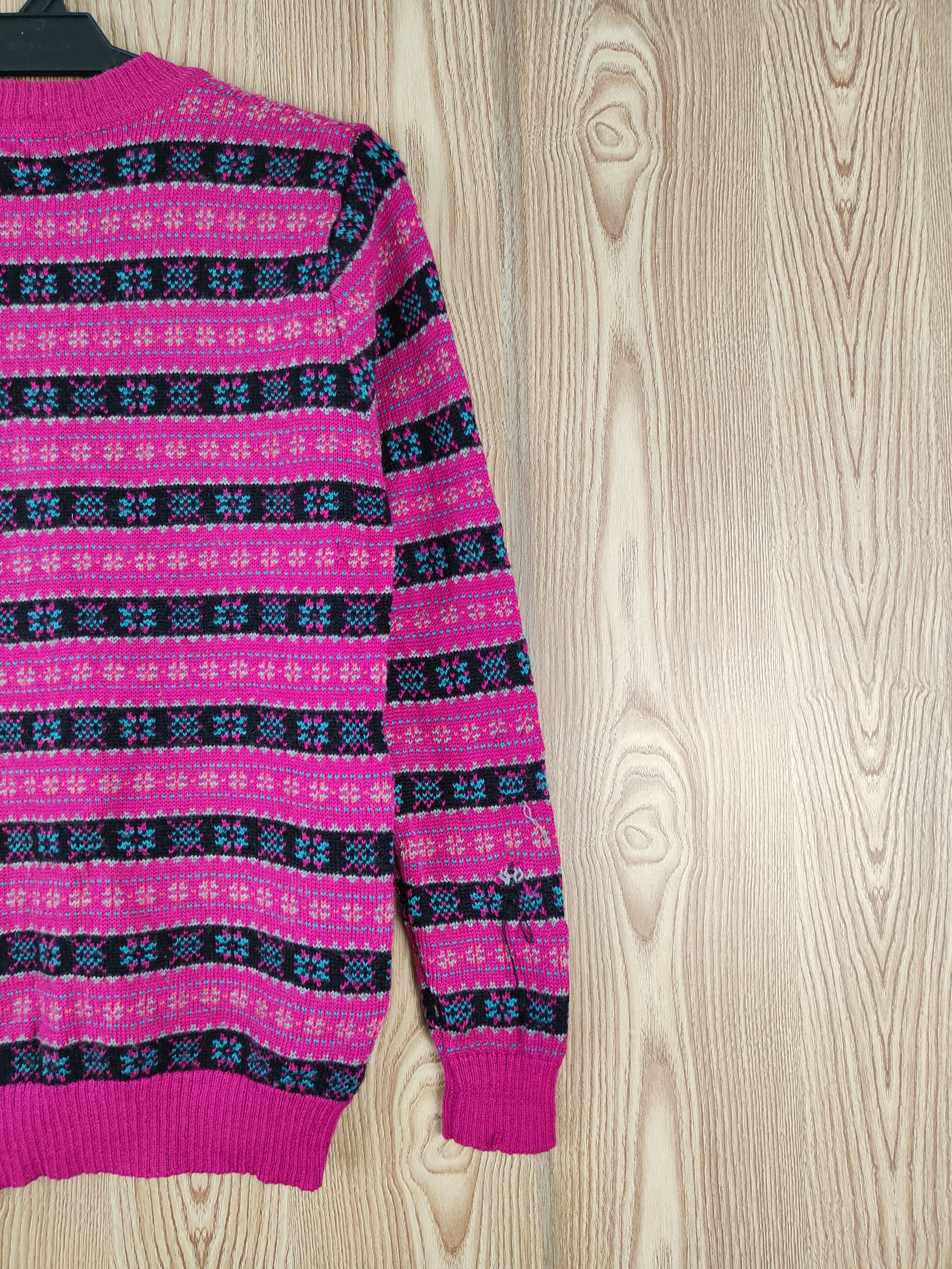 Japanese Brand Piers Dark Pink Knitwear art design Cardigan #W134 Size M / US 6-8 / IT 42-44 - 10 Thumbnail
