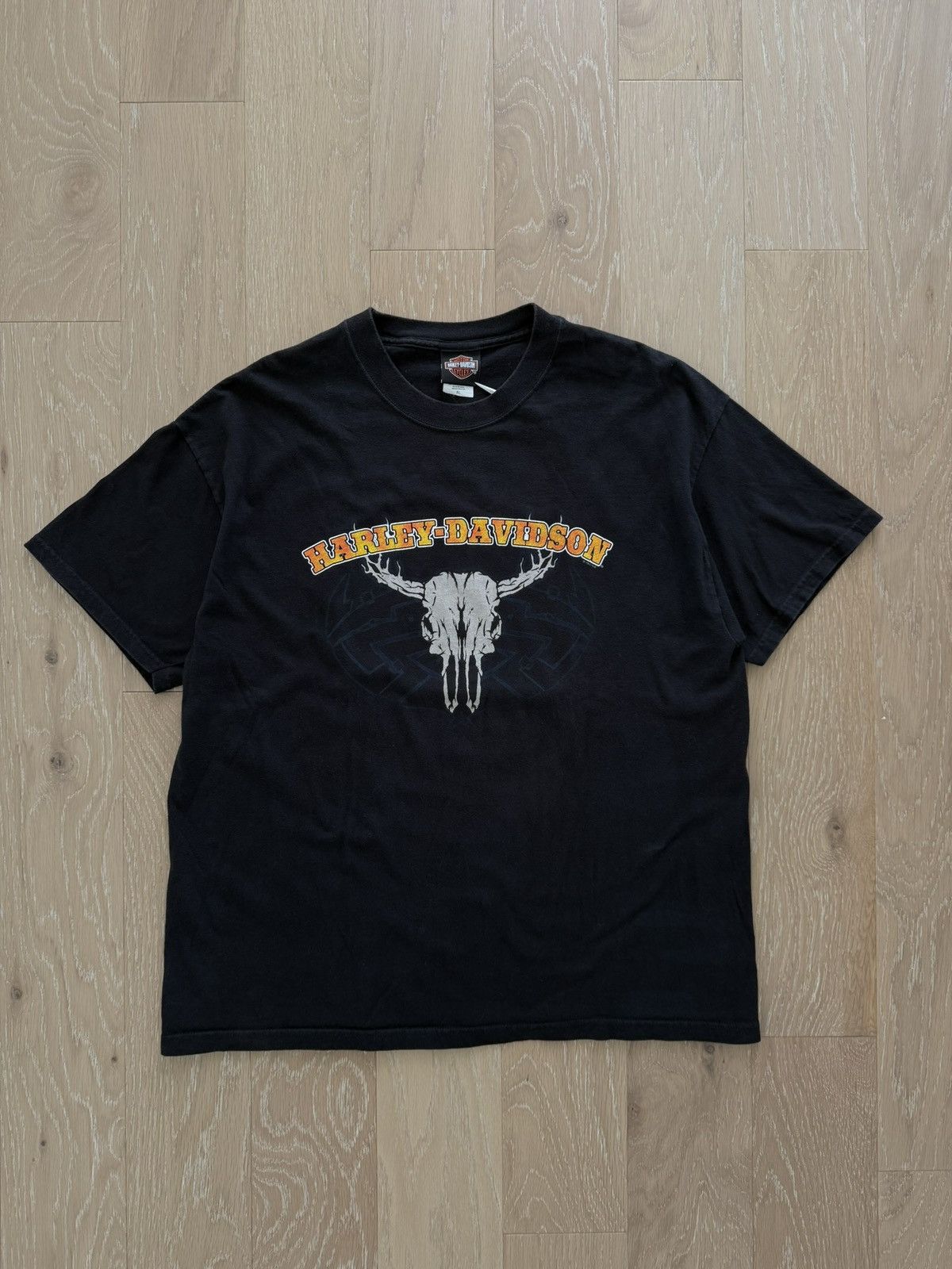 Harley Davidson Vintage ‘05 Harley Davidson Cow Skull Little Rock Arkansas Size US XL / EU 56 / 4 - 1 Thumbnail