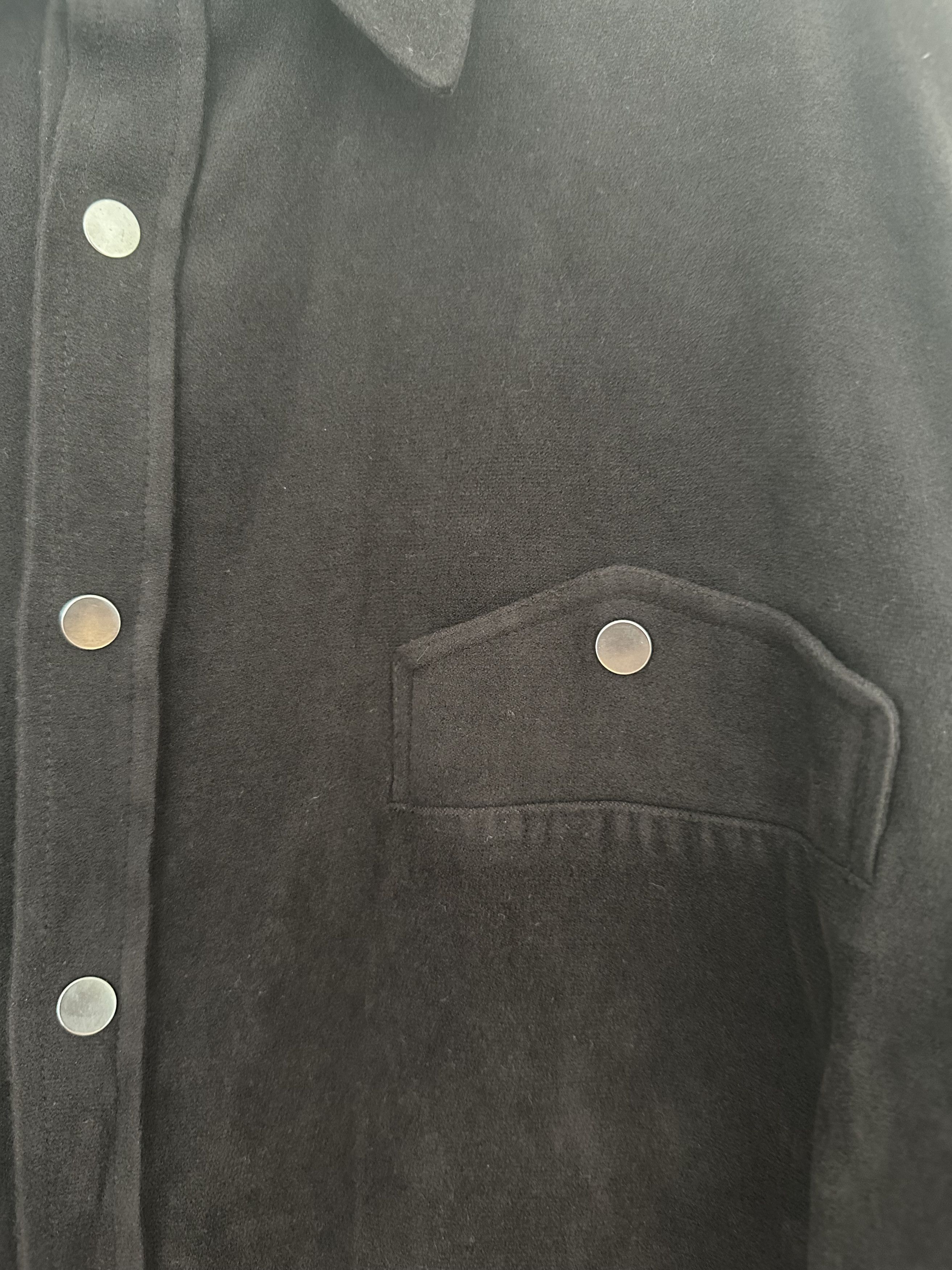 Armani Armani Collezioni Western Style Button Up Suede Shirt Size US M / EU 48-50 / 2 - 7 Thumbnail