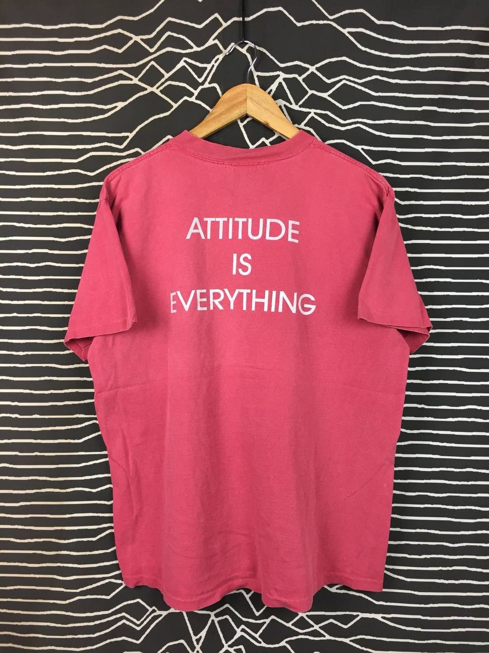 Vintage Vtg 90s BEHS Staff Attitude Is Everything Single Stitch Tee Size US L / EU 52-54 / 3 - 9 Thumbnail