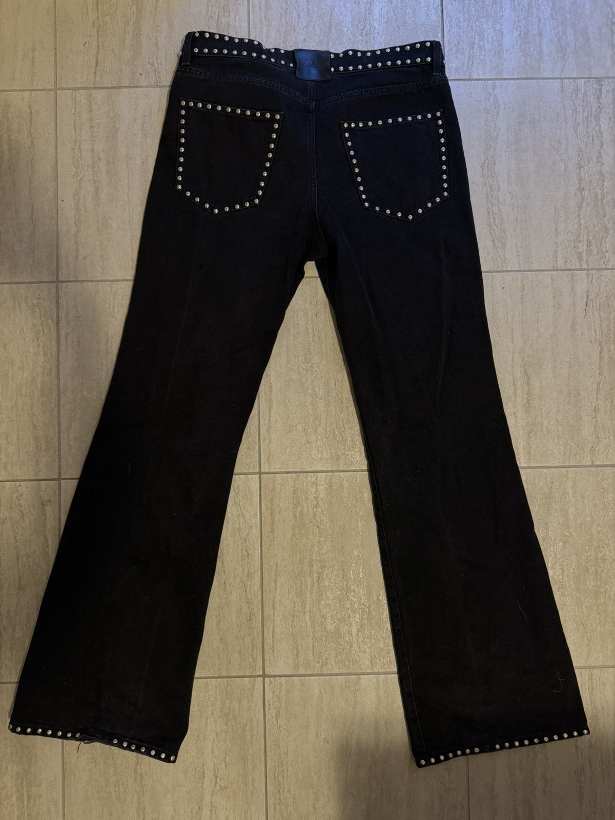 Lanvin Lanvin x Future Studded Flared Jeans Size US 34 / EU 50 - 2 Thumbnail