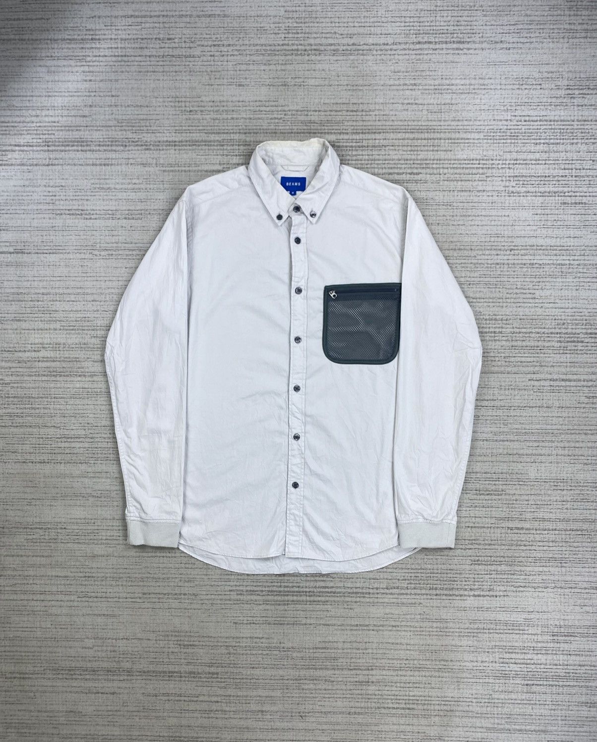 Beams Plus × Japanese Brand × Vintage Vintage Beams Longsleeve Button Up Shirt Size US M / EU 48-50 / 2 - 1 Thumbnail