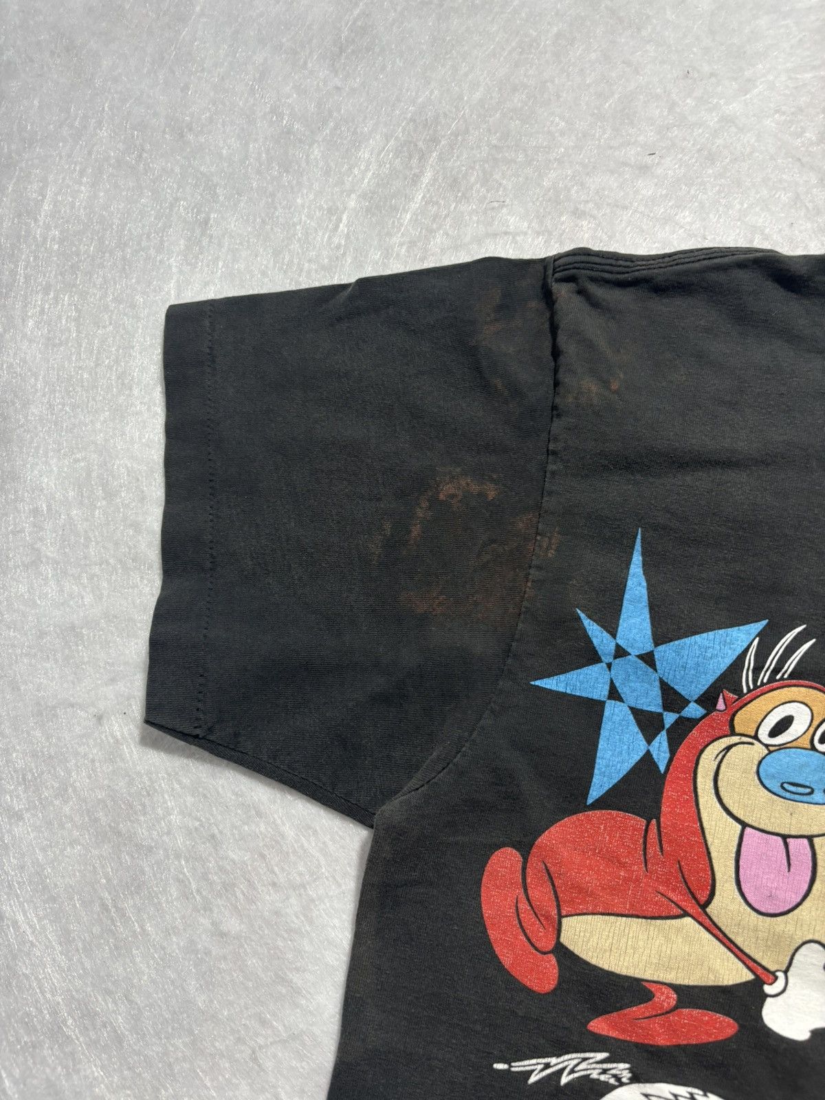 Nickelodeon Vintage Distressed The Ren & Stimpy Show Nickelodeon Tshir Size US L / EU 52-54 / 3 - 6 Thumbnail