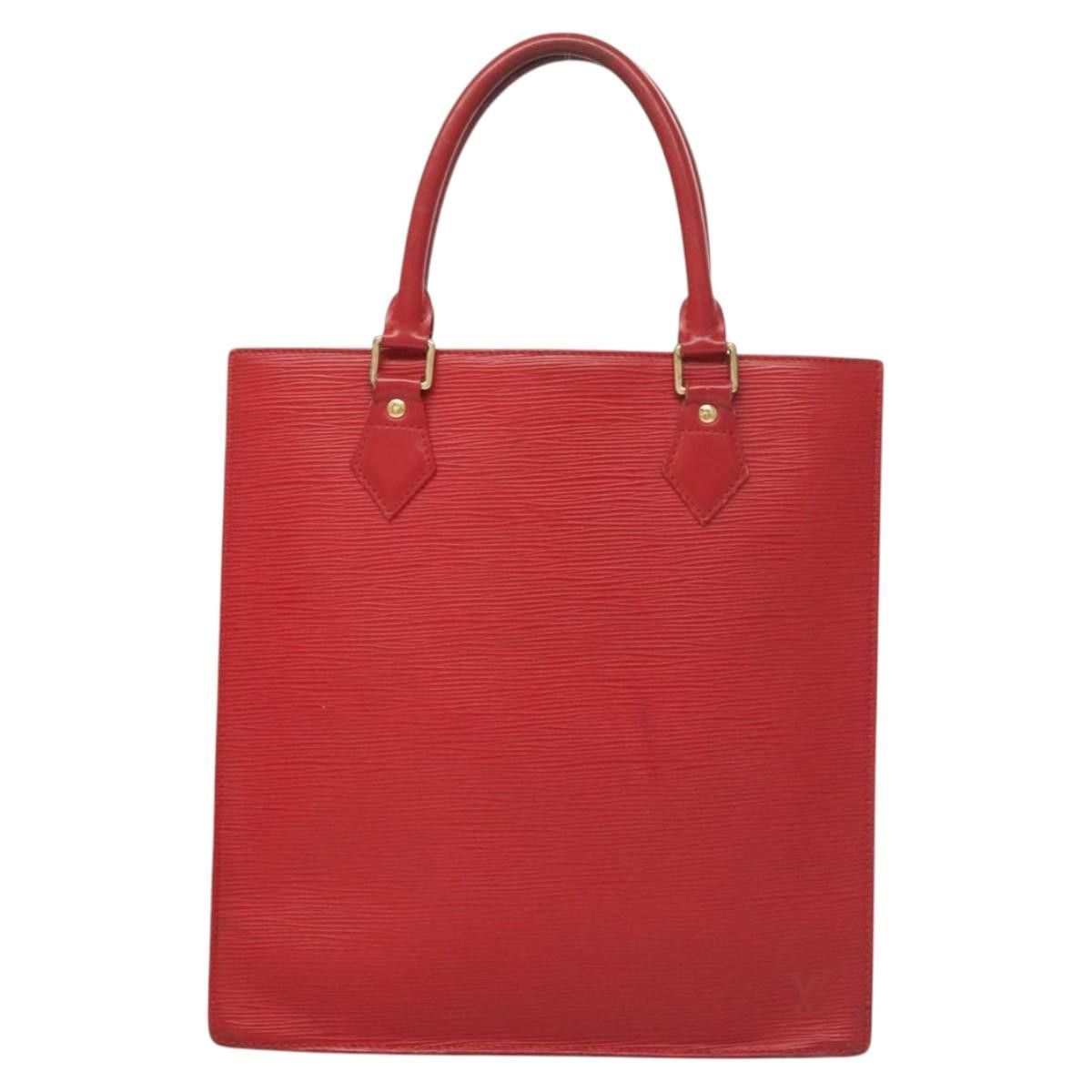 Louis Vuitton LOUIS VUITTON Epi Sac Plat PM Hand Bag Red M5274e M5274e Size ONE SIZE - 13 Thumbnail
