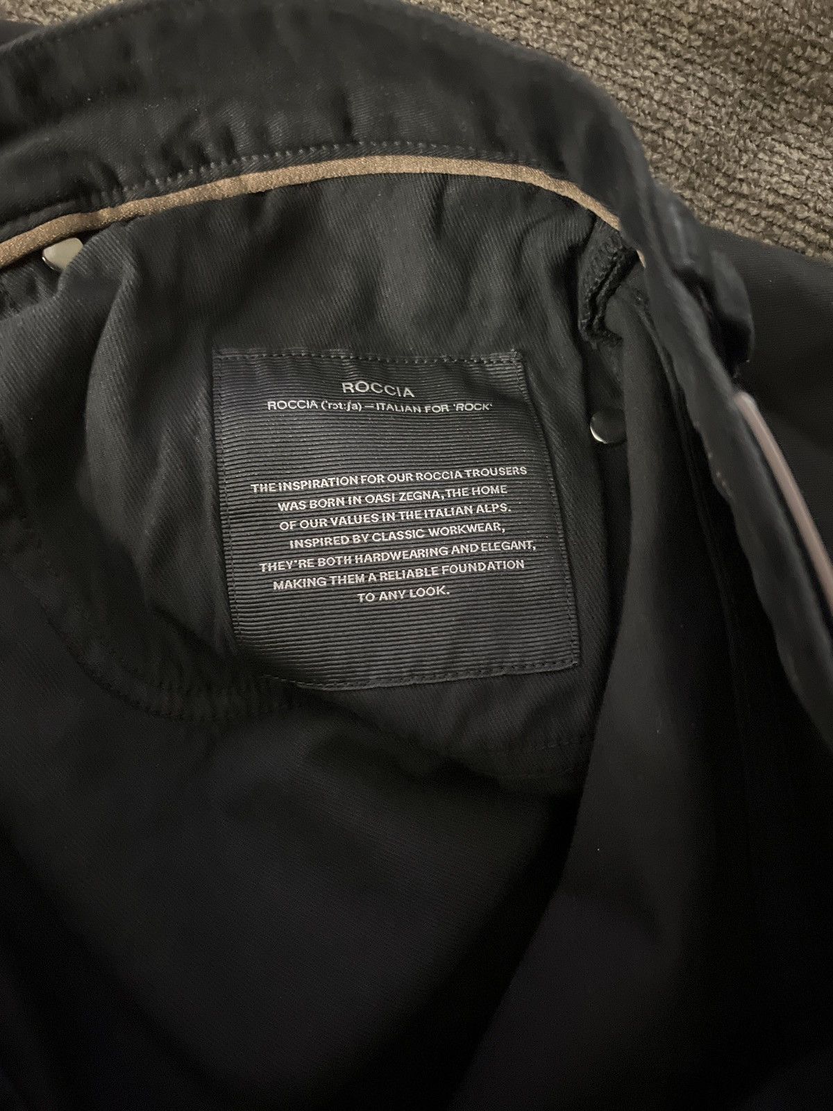 Other × Z Zegna BLACK STRETCH COTTON ROCCIA JEANS Size US 33 - 5 Thumbnail