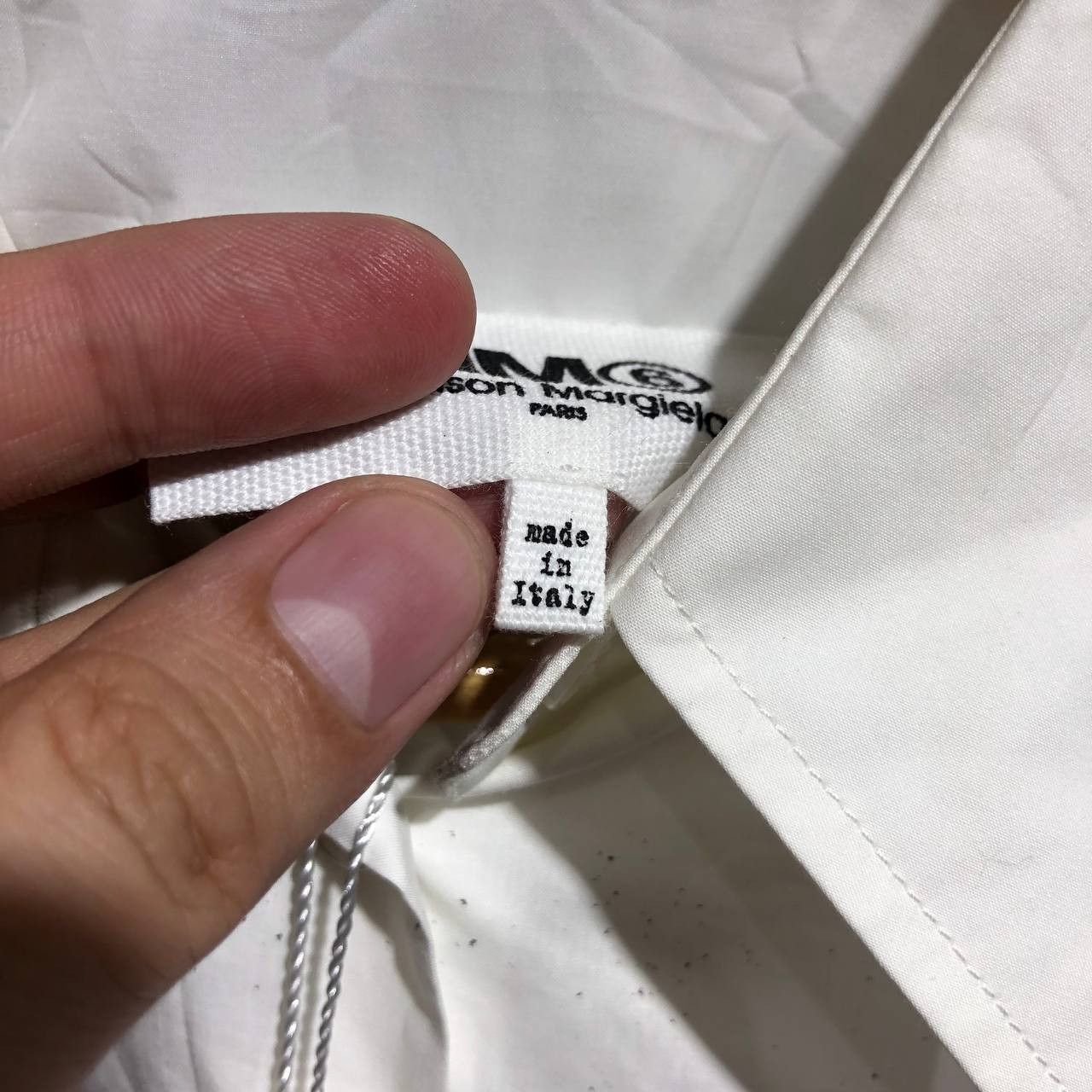 Maison Margiela BNWT Maison Margiela MM6 Label Declaration button down L/S Size US XXL / EU 58 / 5 - 11 Thumbnail