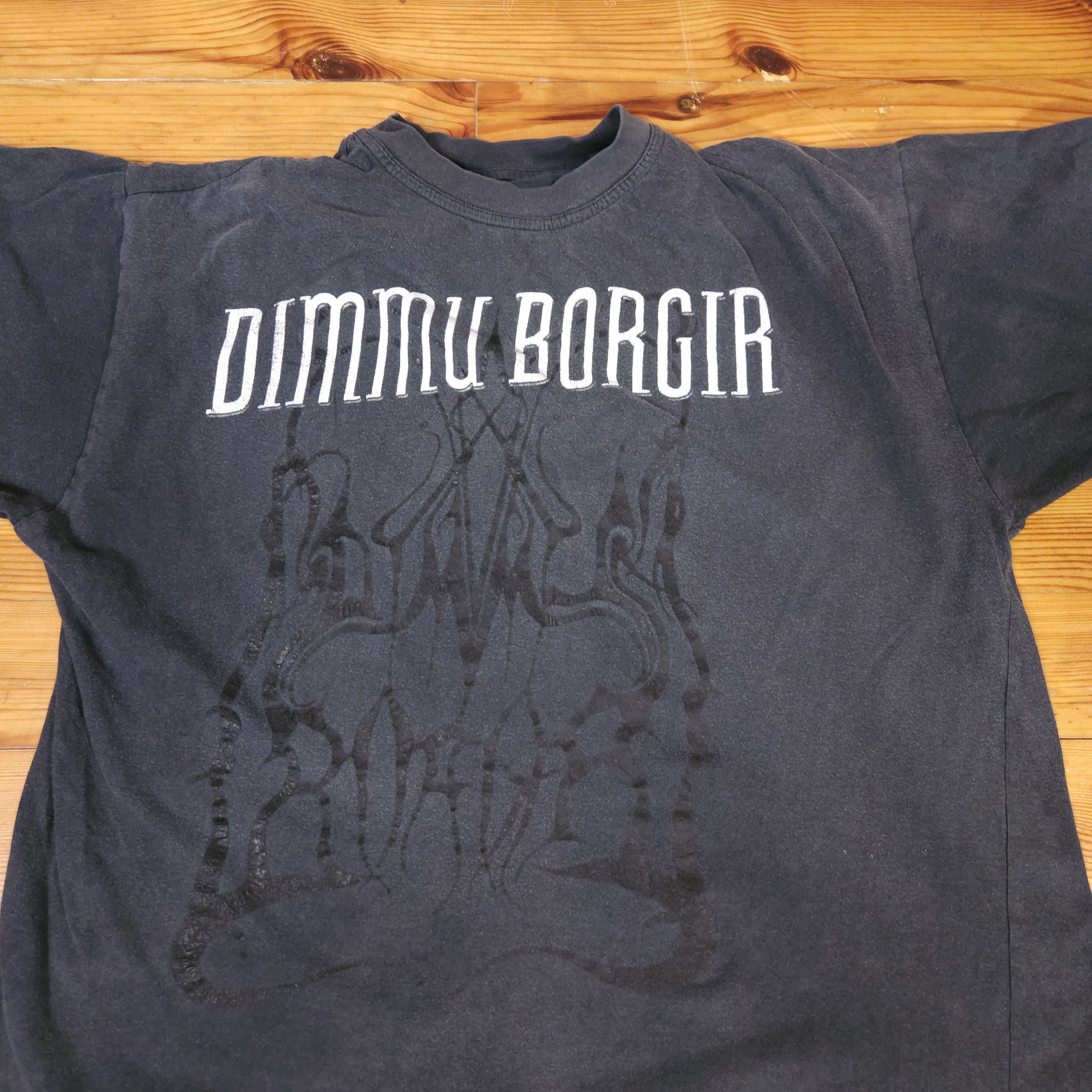 Band Tees Vintage Dimmu Borgir Norway T-shirt Death Metal Distress Size US XL / EU 56 / 4 - 2 Thumbnail
