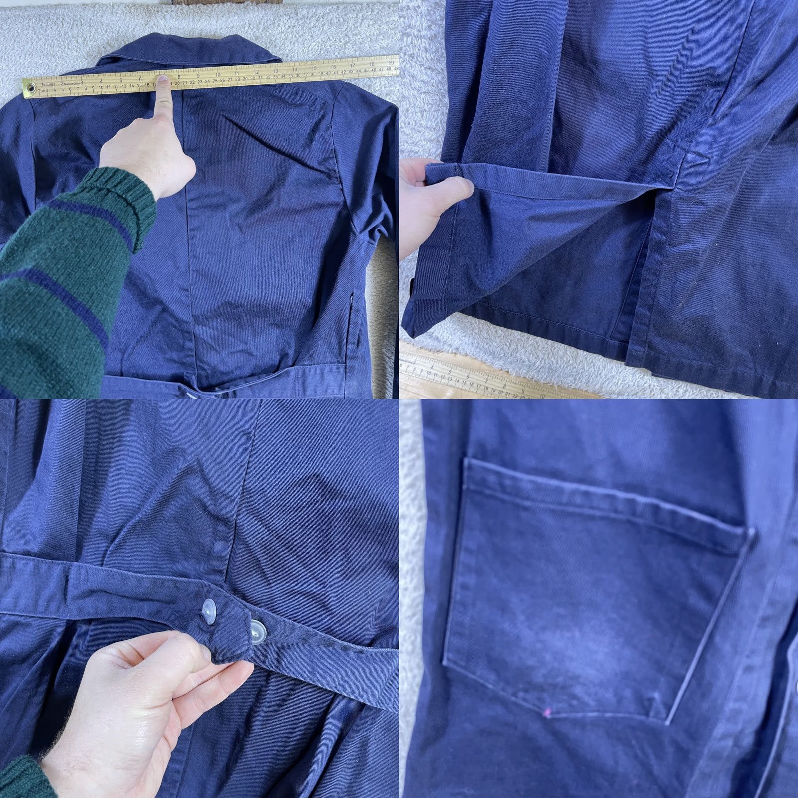 Vintage VINTAGE Quincy Specialties Lab Coat Coat Long Cotton Blue 40 Men Regular Overcoat Workwear 60s 50s 70s Mens Size US XXS / EU 40 - 8 Thumbnail