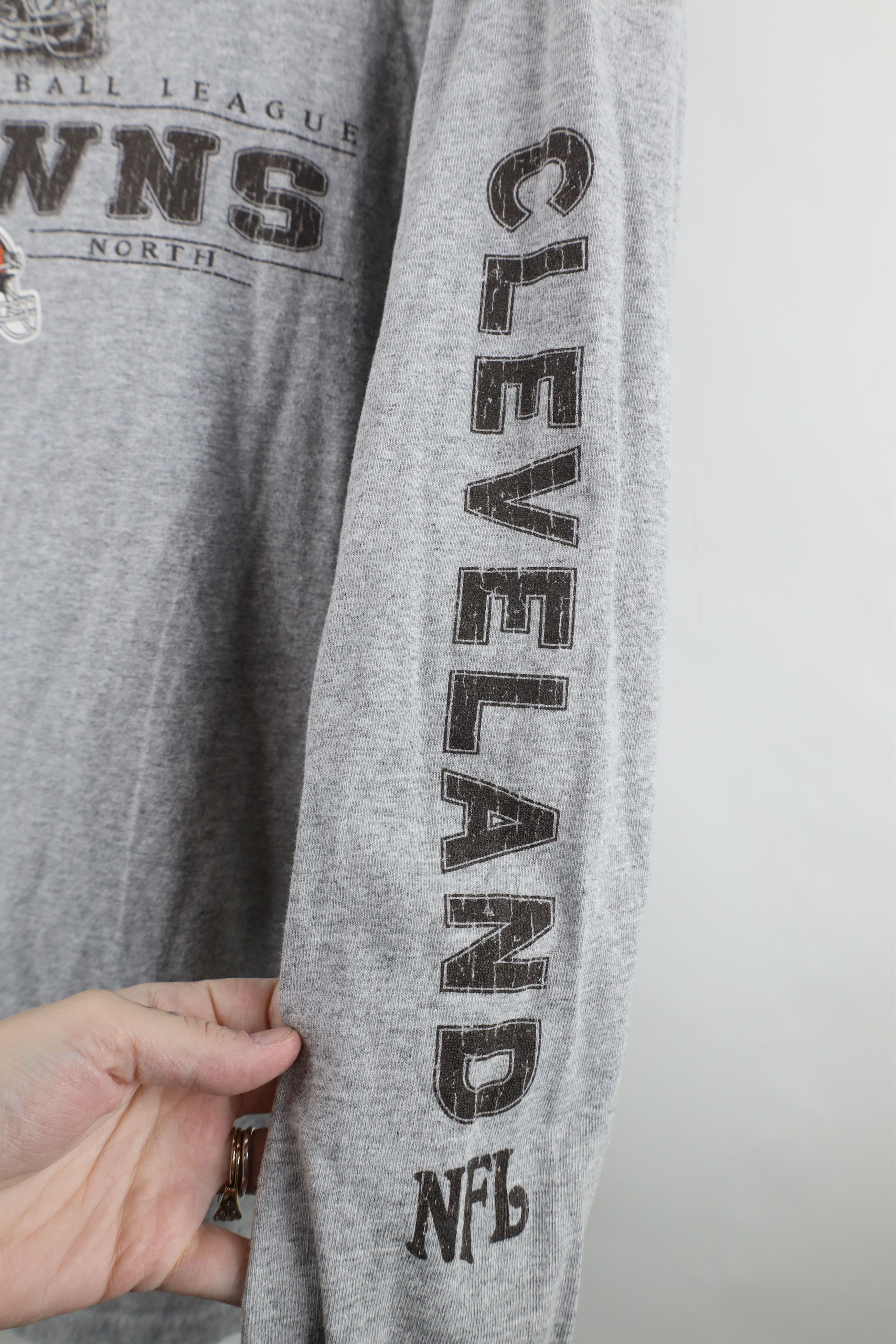 Vintage Vintage Browns Football Long Sleeve T-Shirt Heather Gray Size US XXL / EU 58 / 5 - 6 Thumbnail